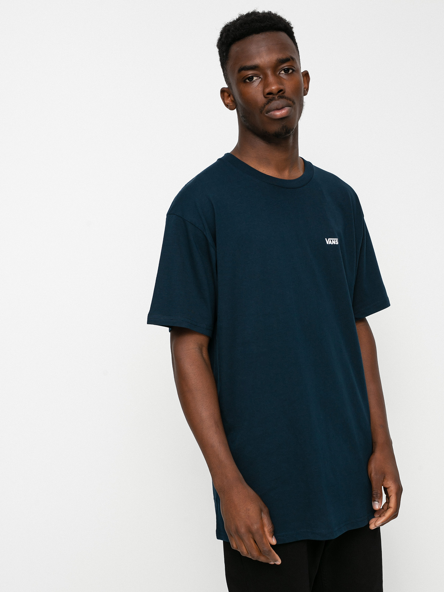 Tricou Vans Left Chest Logo (navy/white)