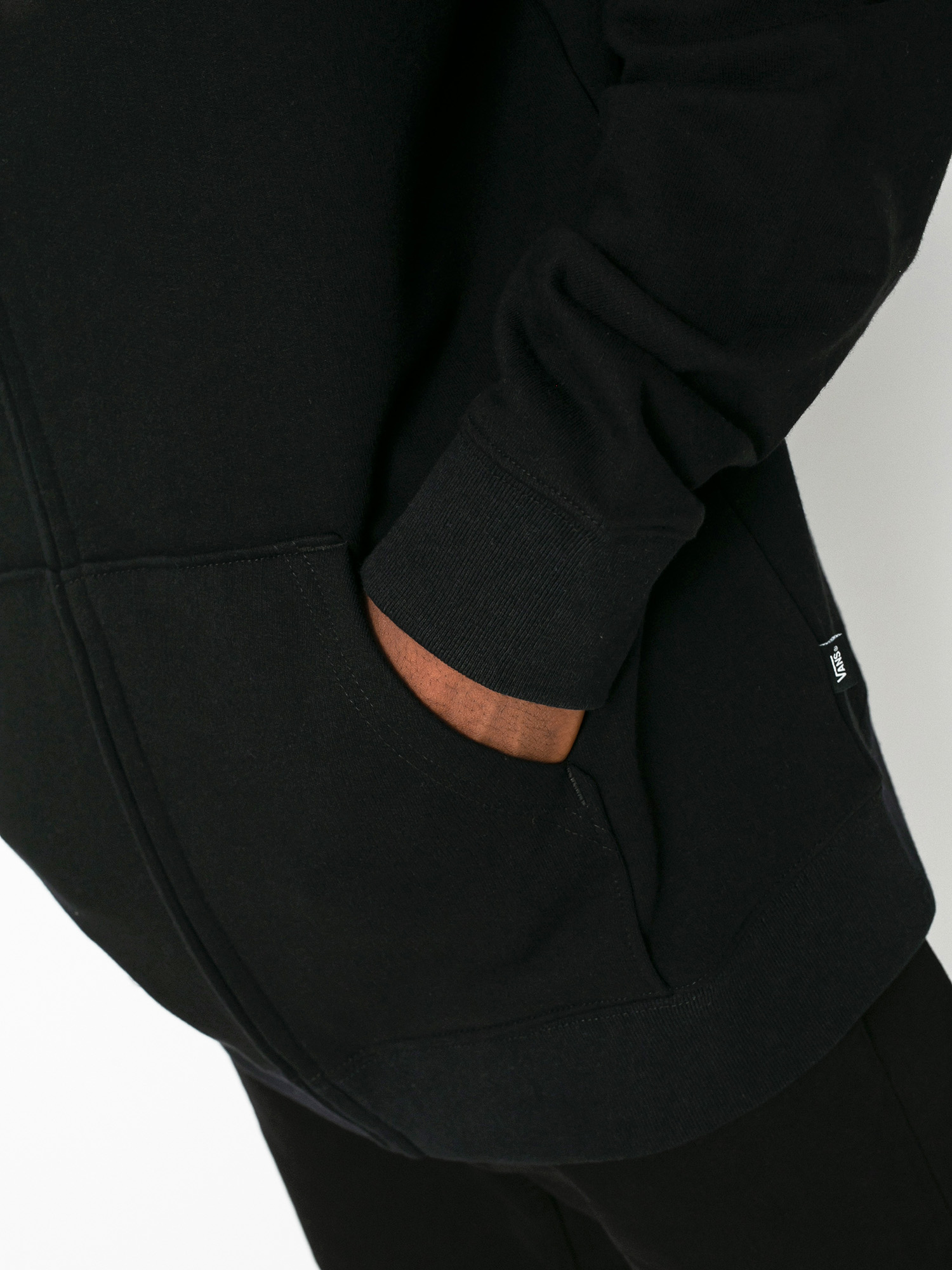 Hanorac cu glugă Vans Classic ZHD (black/white)