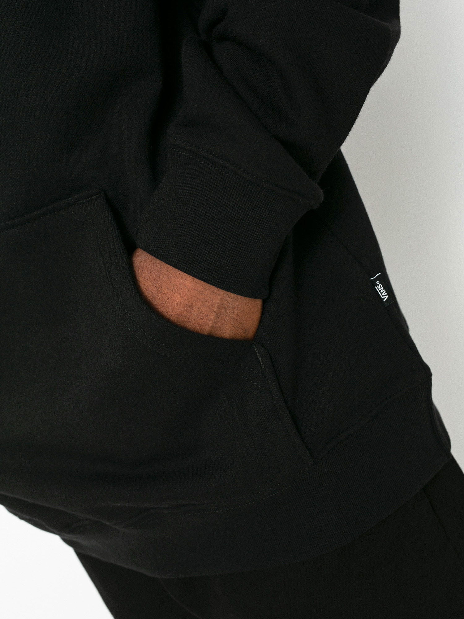 Hanorac cu glugă Vans Classic HD (black/white)