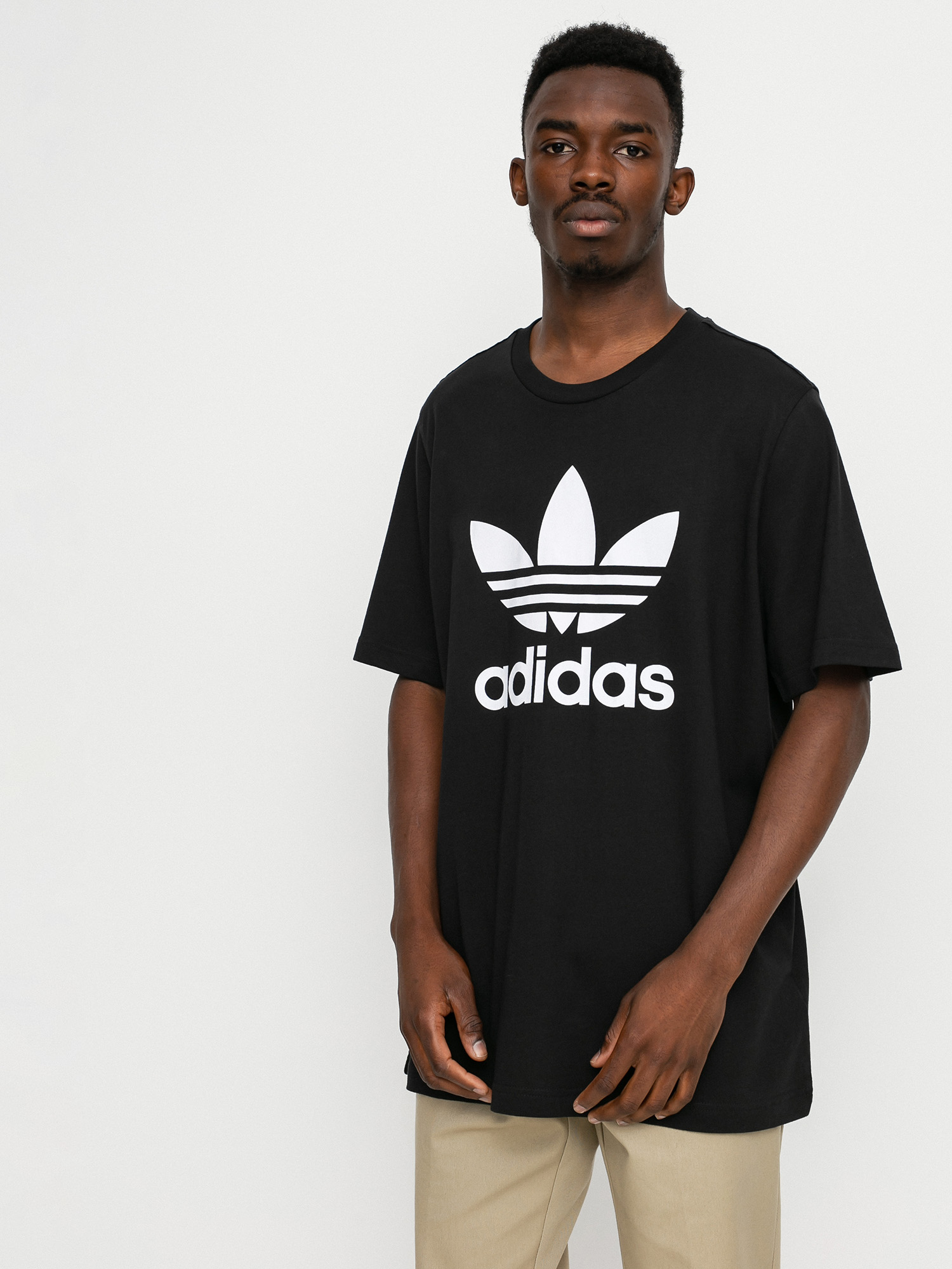 Tricou adidas Originals Trefoil (black/white)