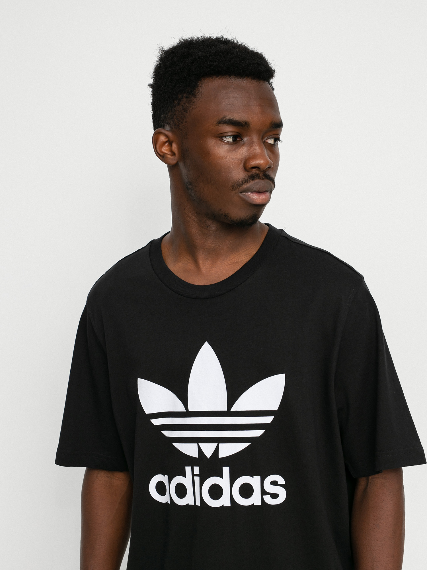 Tricou adidas Originals Trefoil (black/white)