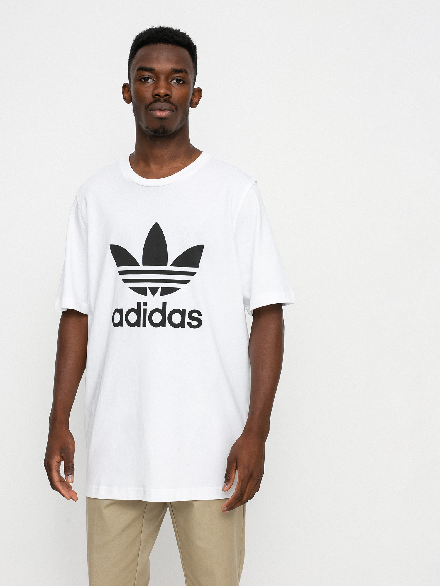 Tricou adidas Originals Trefoil (white/black)