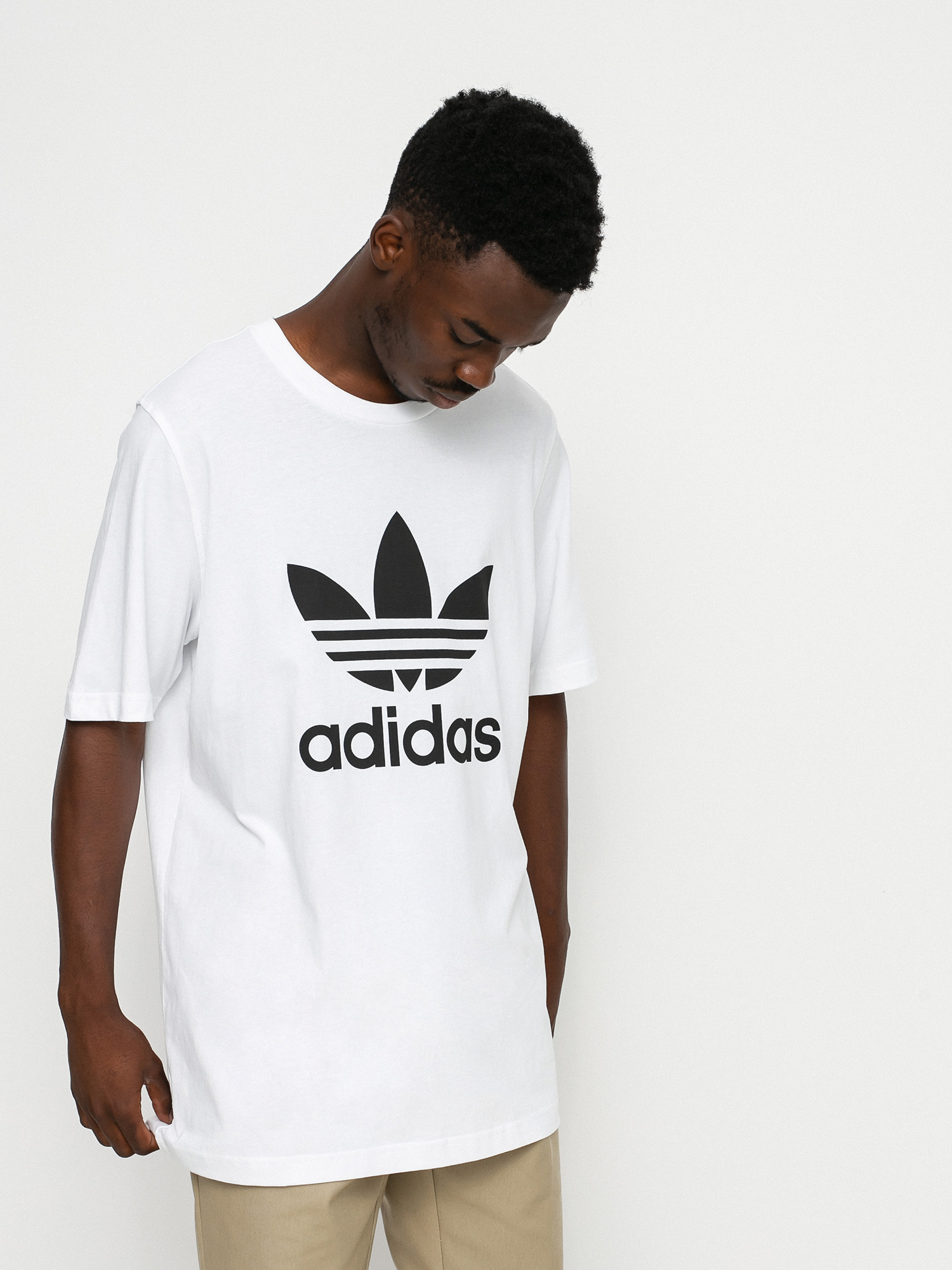 Tricou adidas Originals Trefoil (white/black)