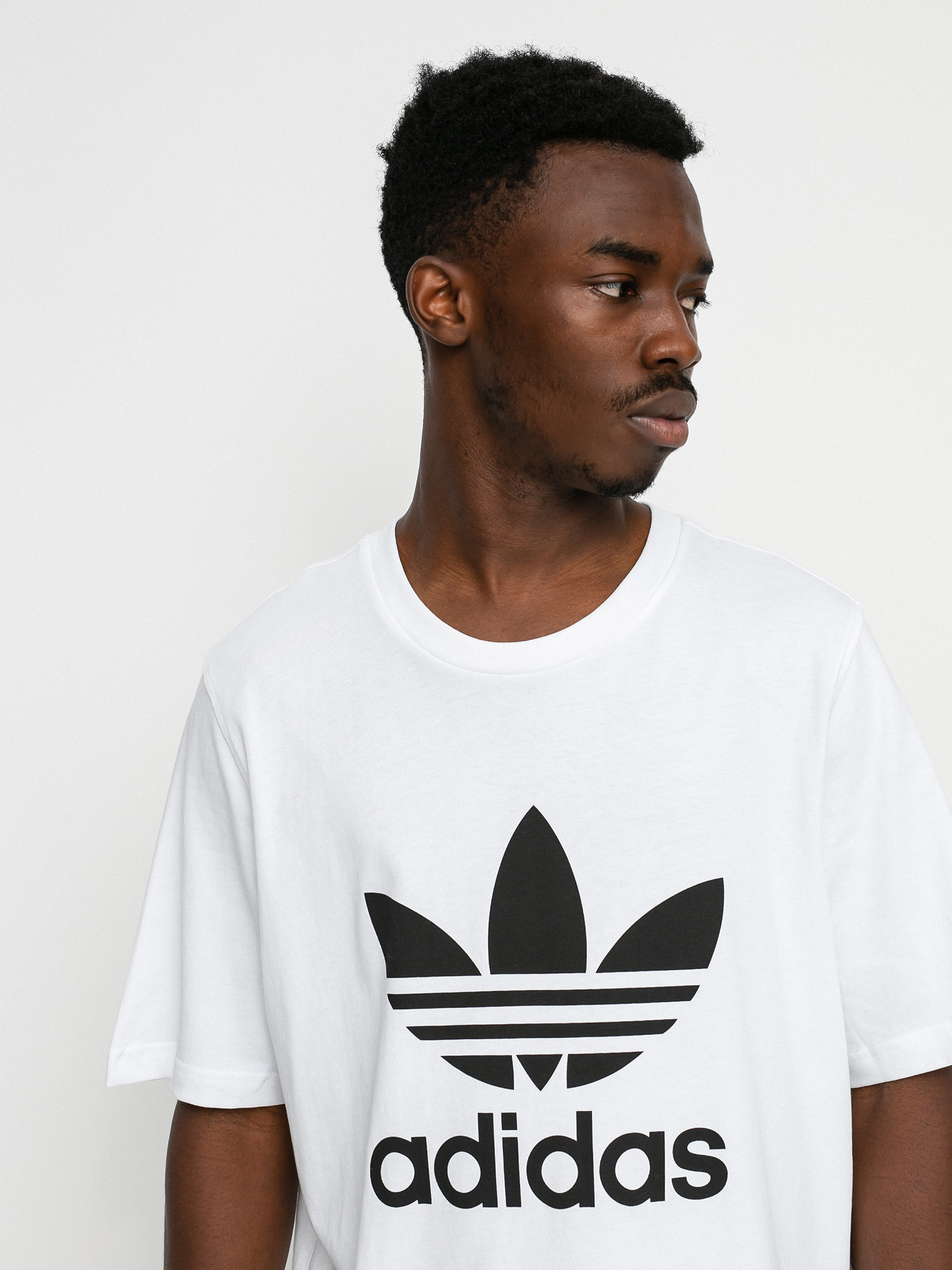 Tricou adidas Originals Trefoil (white/black)