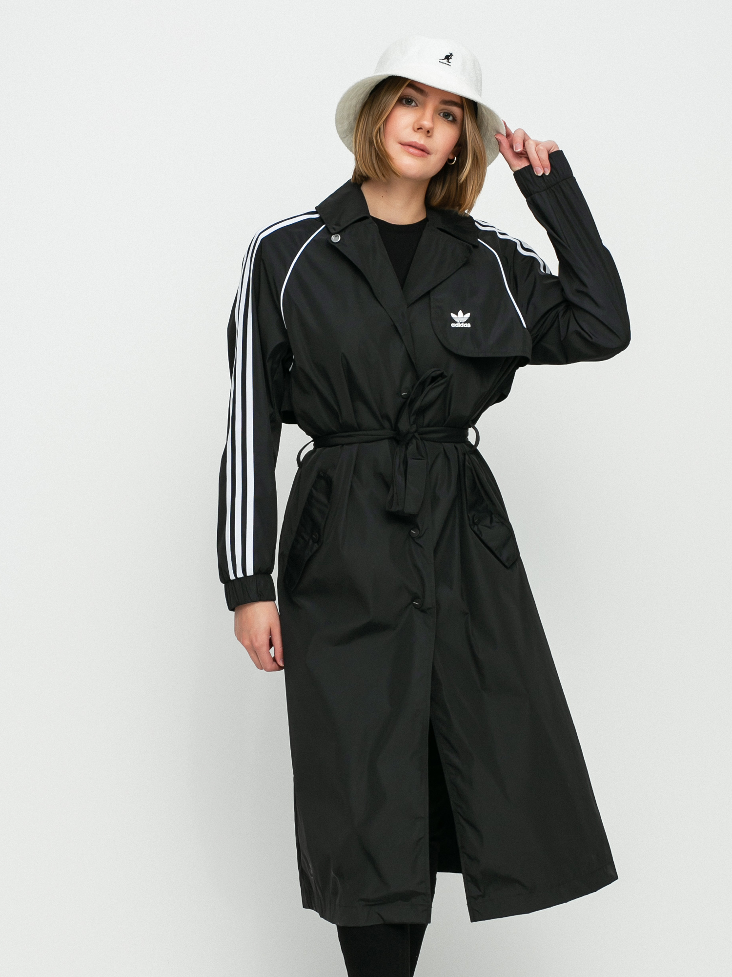 Palton adidas Originals Trench Coat Wmn - negru (black)