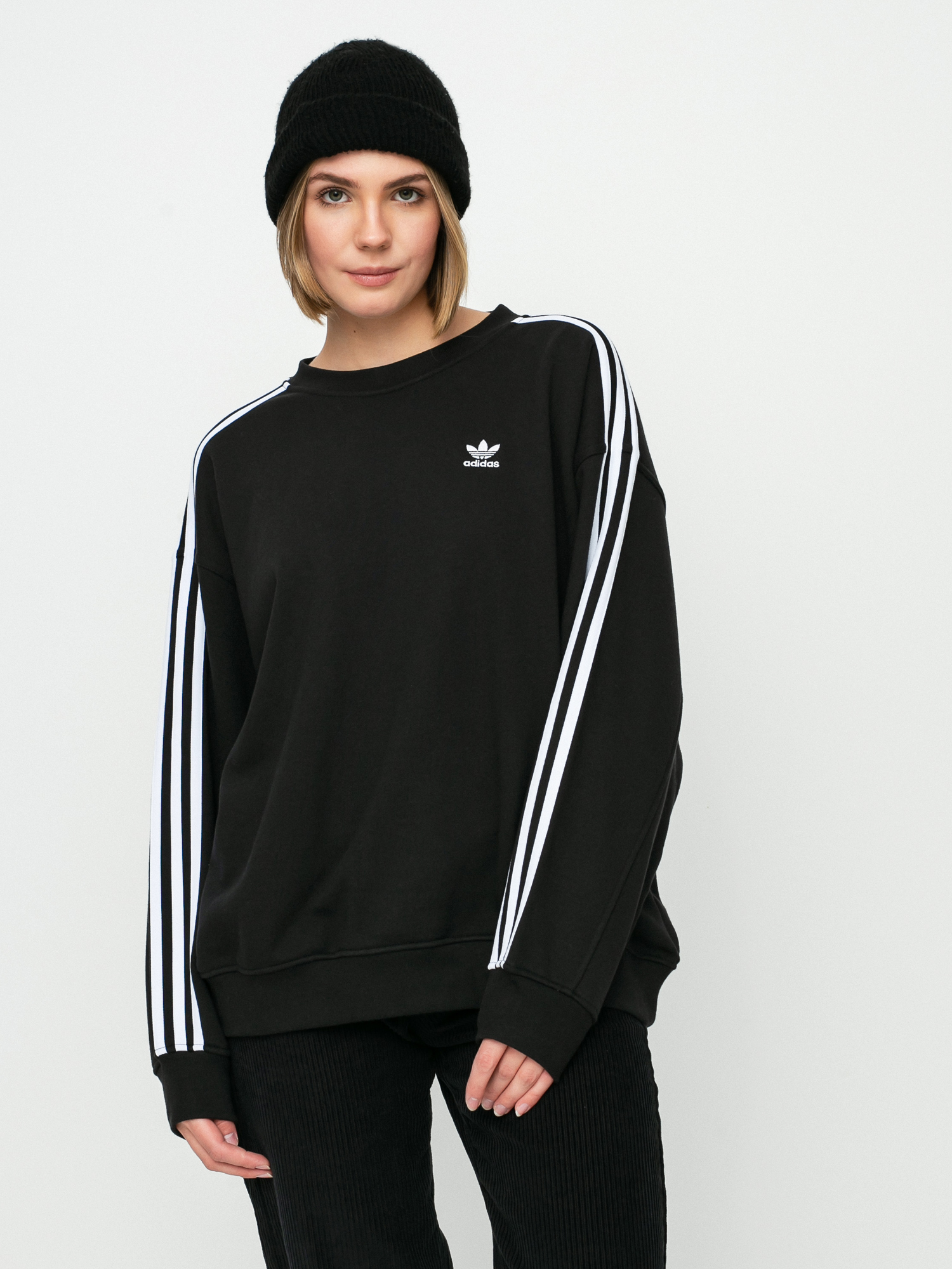 Hanorac adidas Originals Oversize Trefoil Wmn (black)