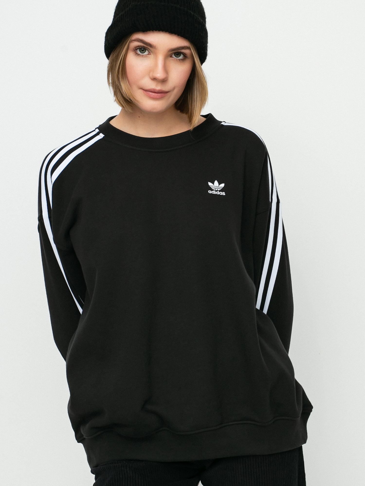 Hanorac adidas Originals Oversize Trefoil Wmn (black)