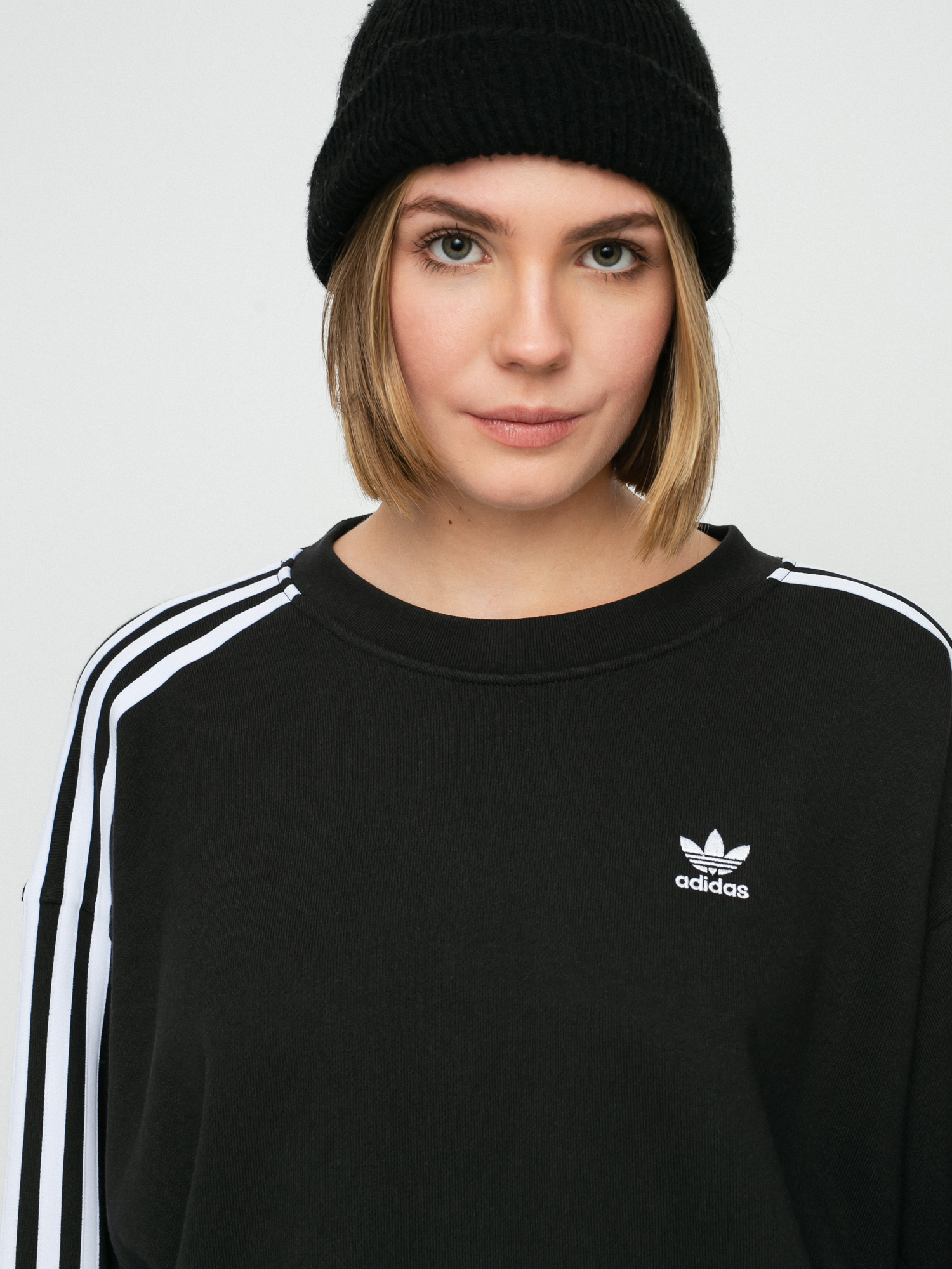Hanorac adidas Originals Oversize Trefoil Wmn (black)