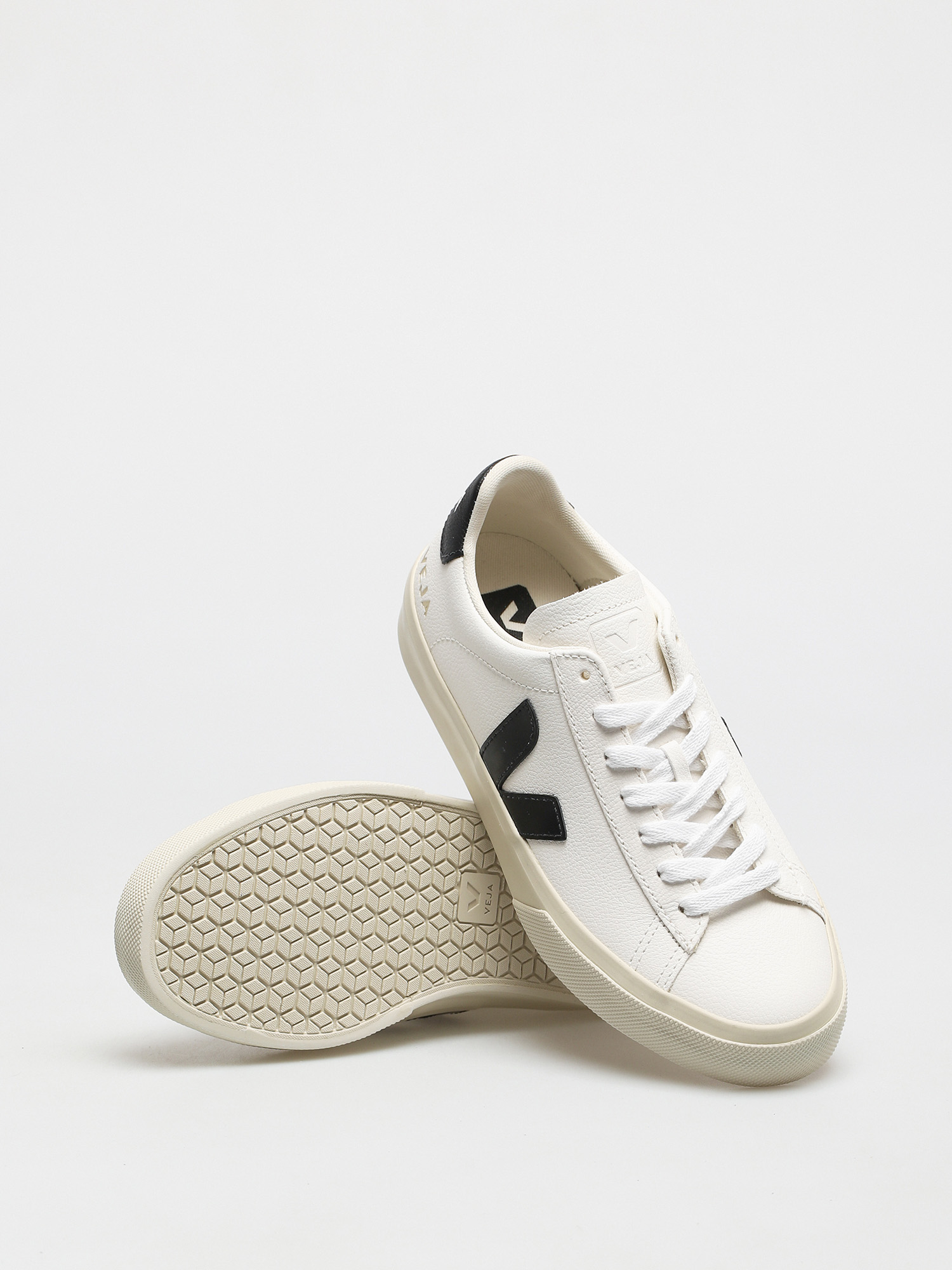 Veja Pantofi Campo Wmn (chromefree leather white black)