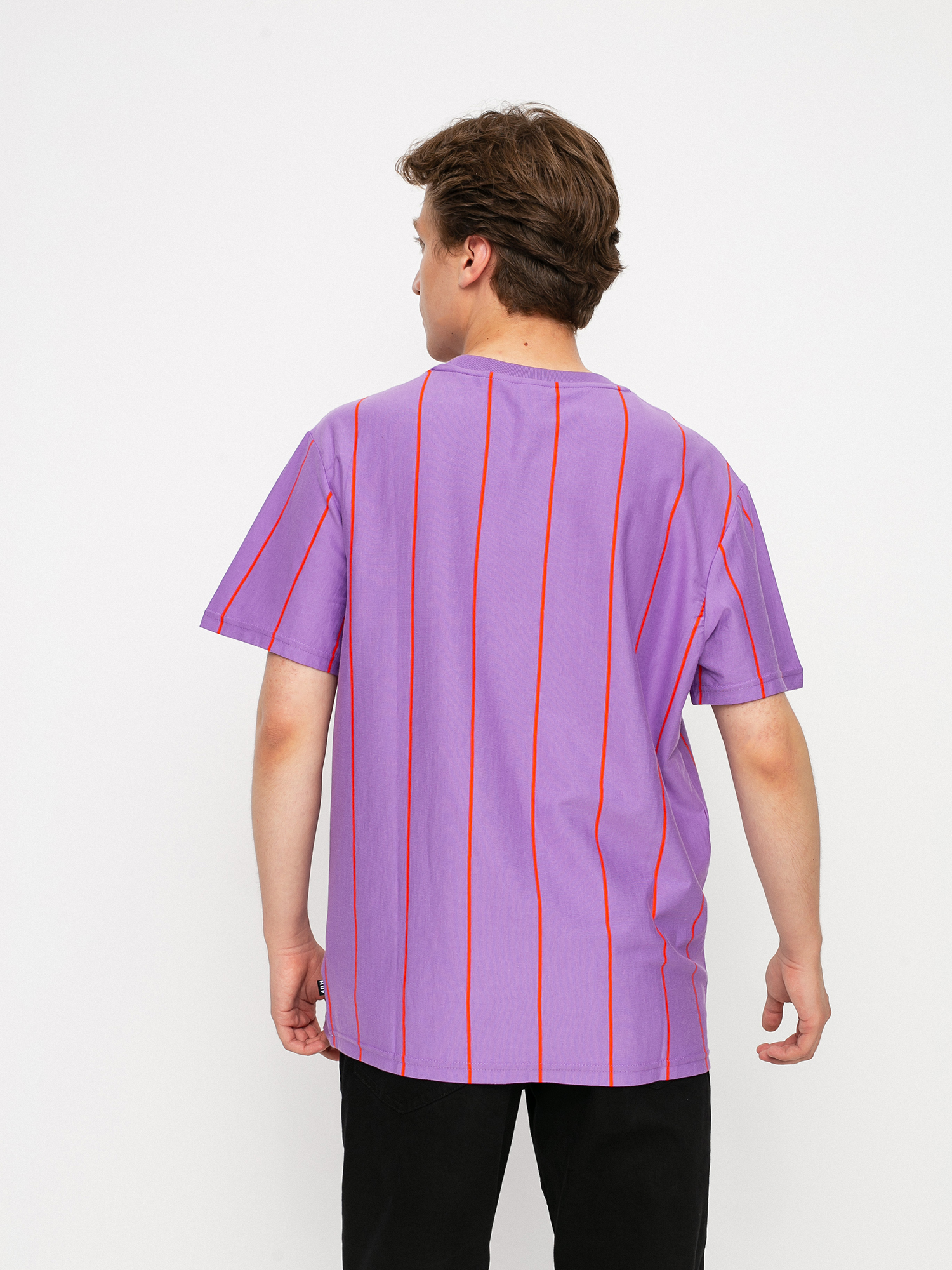 Tricou HUF Wesley Stripe (violet)