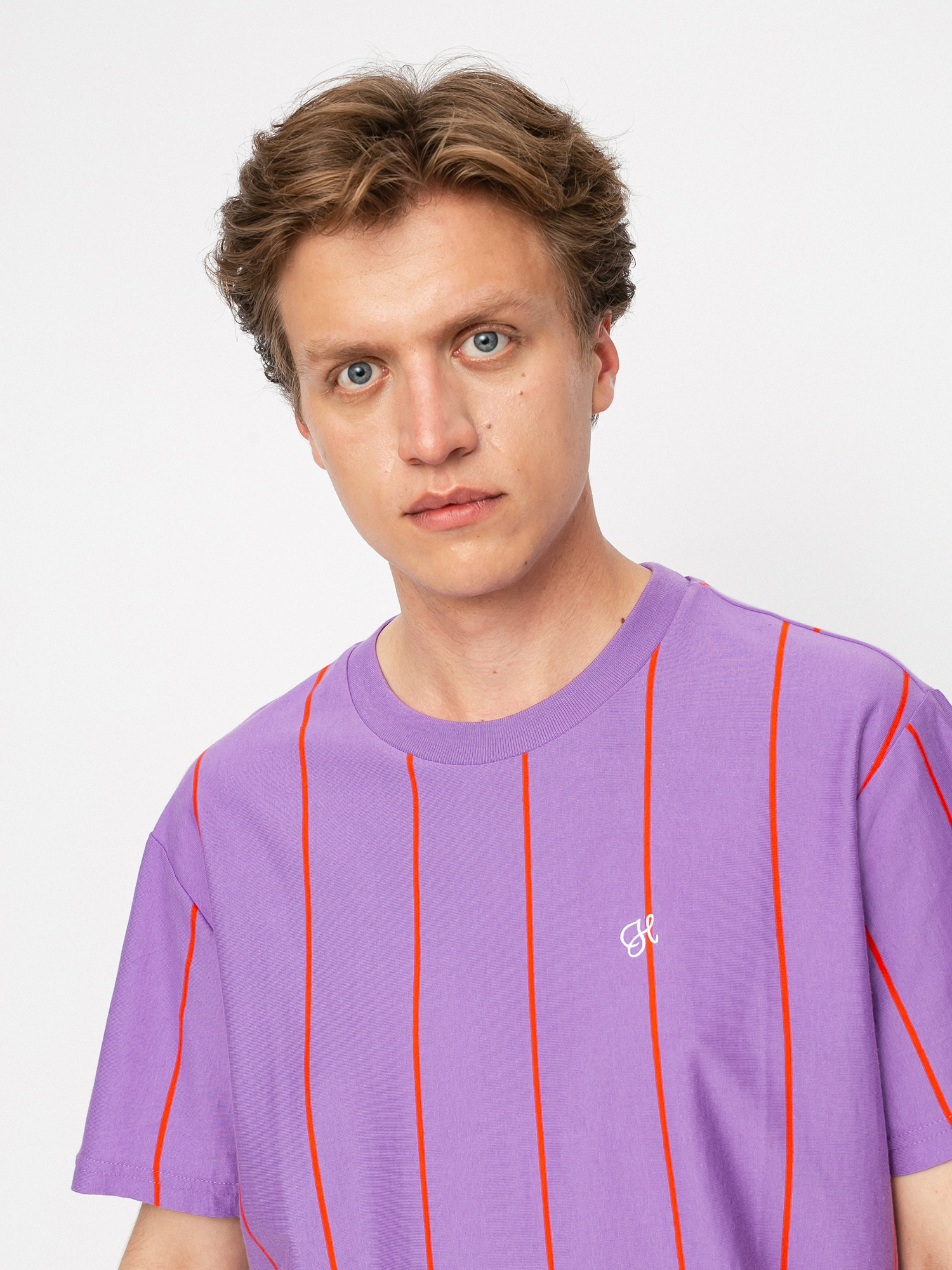 Tricou HUF Wesley Stripe (violet)