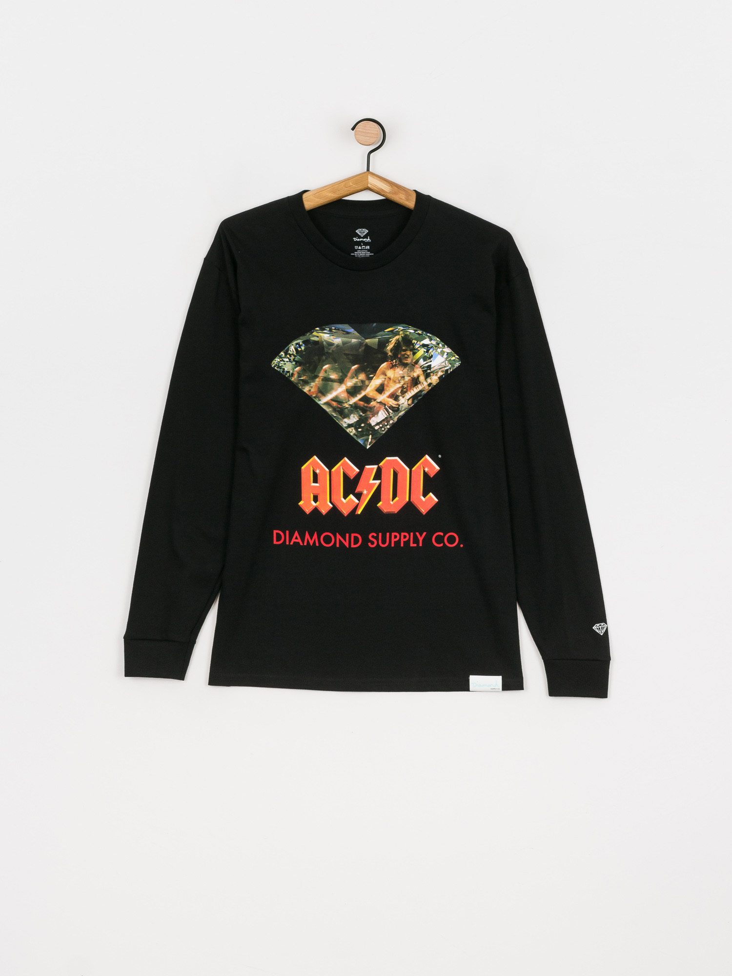 Tricou Diamond Supply Co. AC/DC Diamond (black)