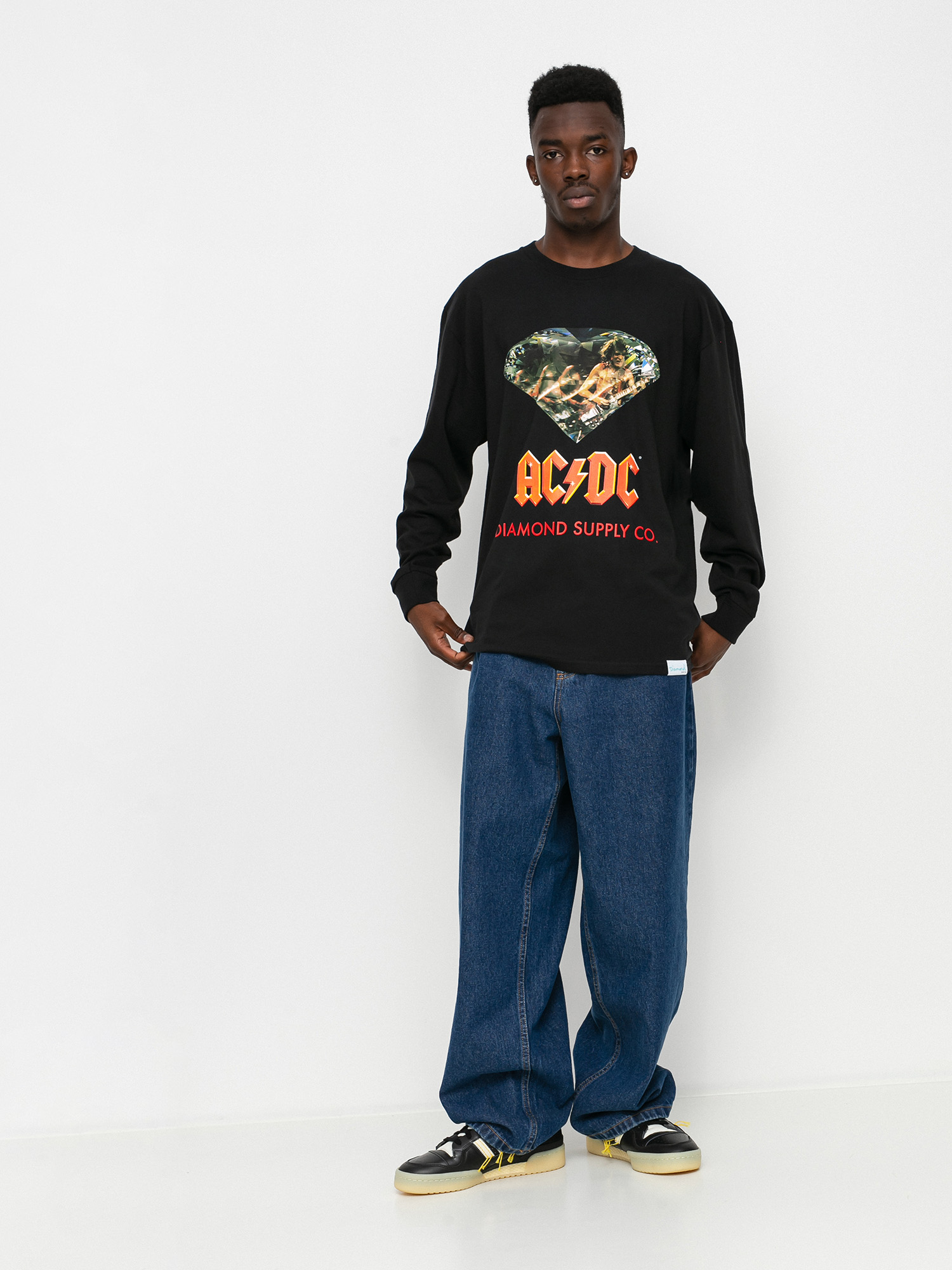 Tricou Diamond Supply Co. AC/DC Diamond (black)