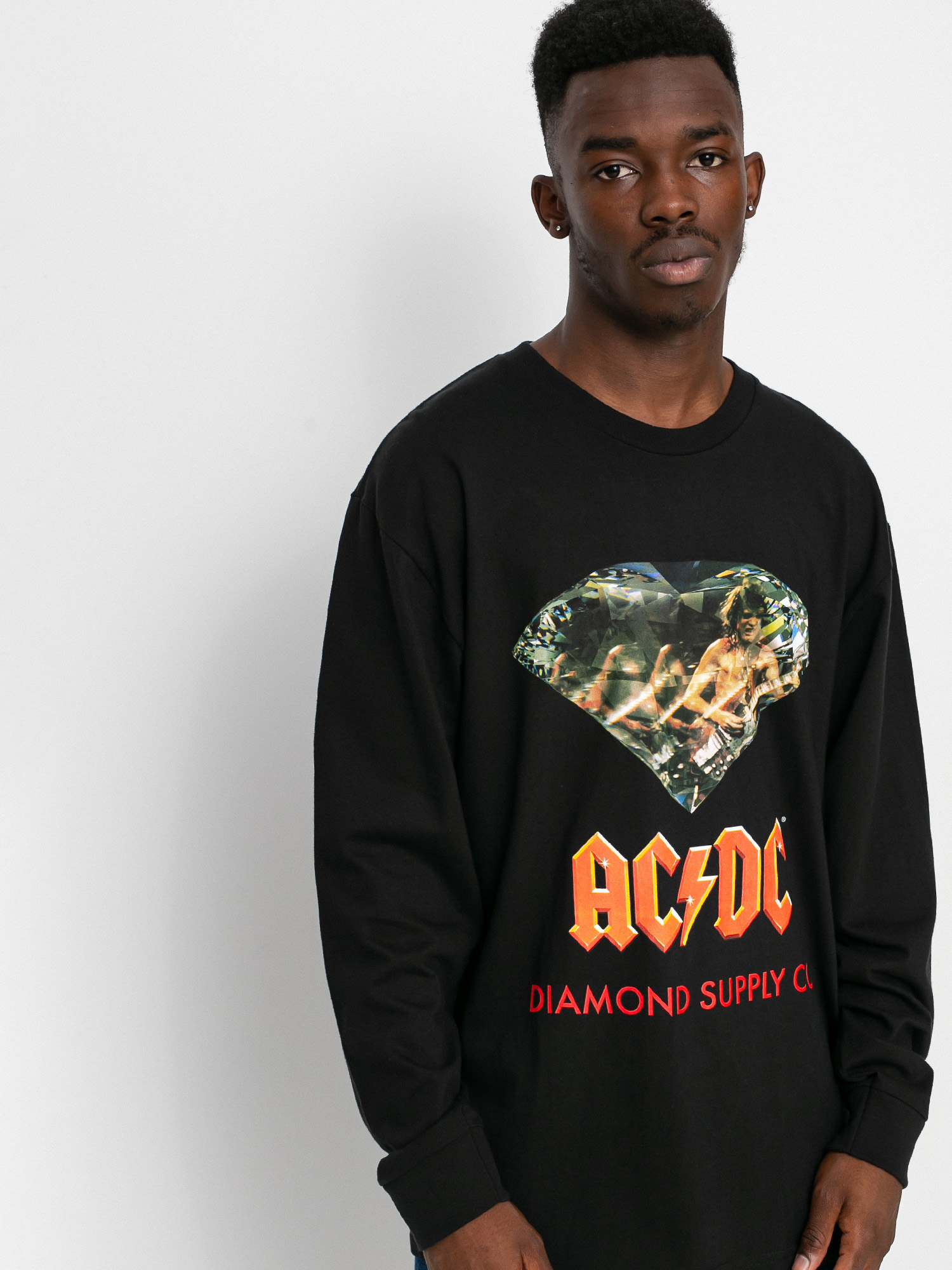 Tricou Diamond Supply Co. AC/DC Diamond (black)