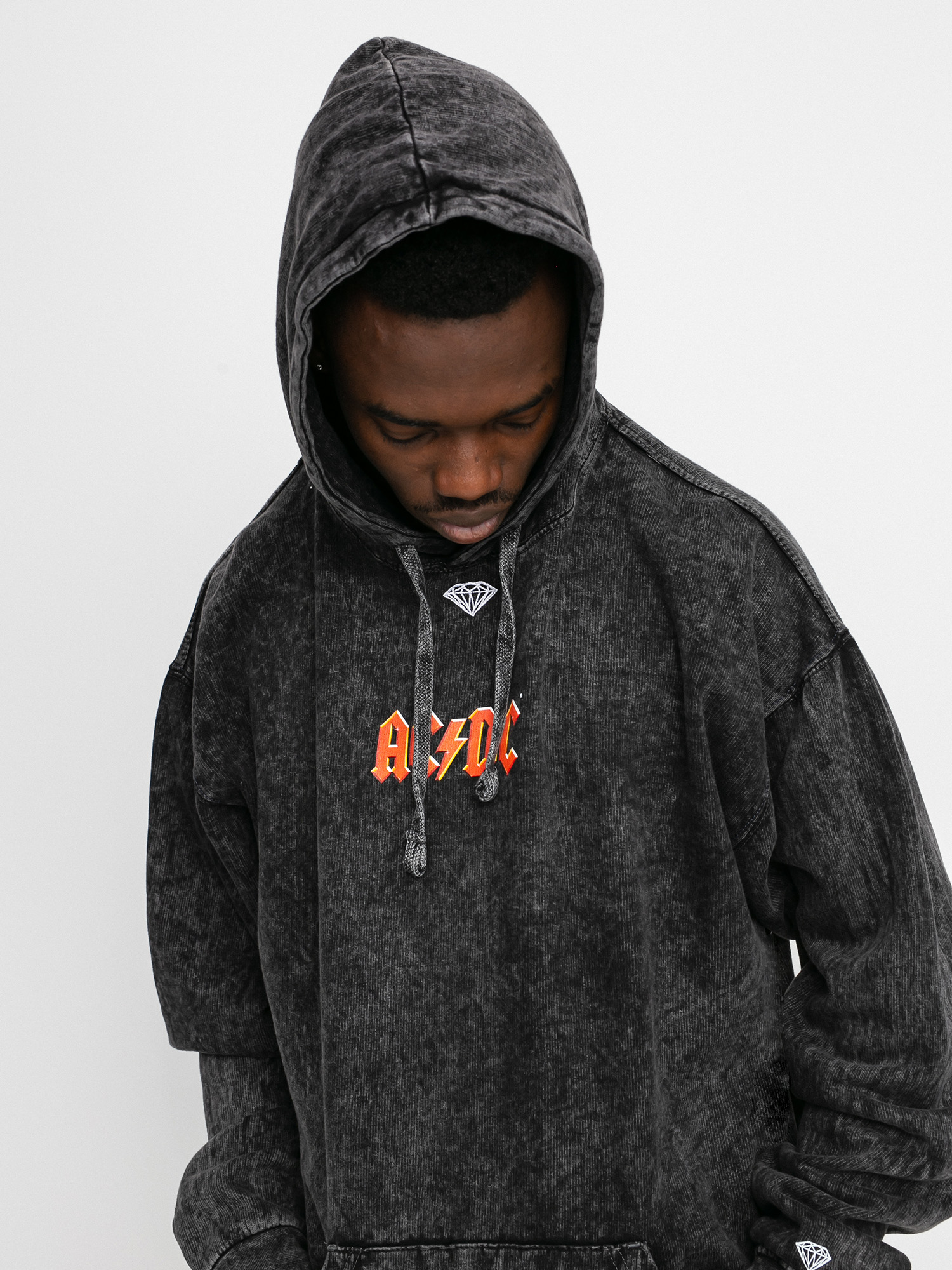 Hanorac cu glugă Diamond Supply Co. Ac/Dc Diamond HD (mineral)