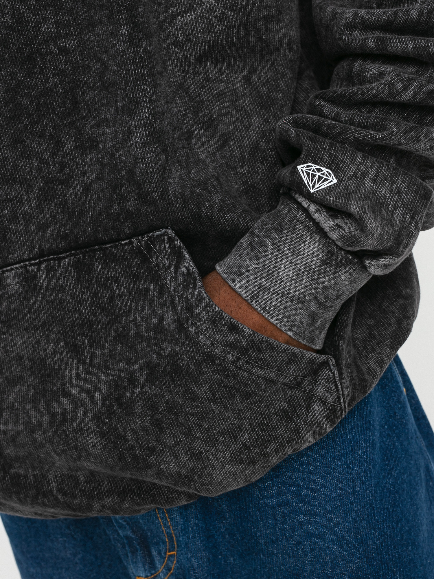 Hanorac cu glugă Diamond Supply Co. Ac/Dc Diamond HD (mineral)