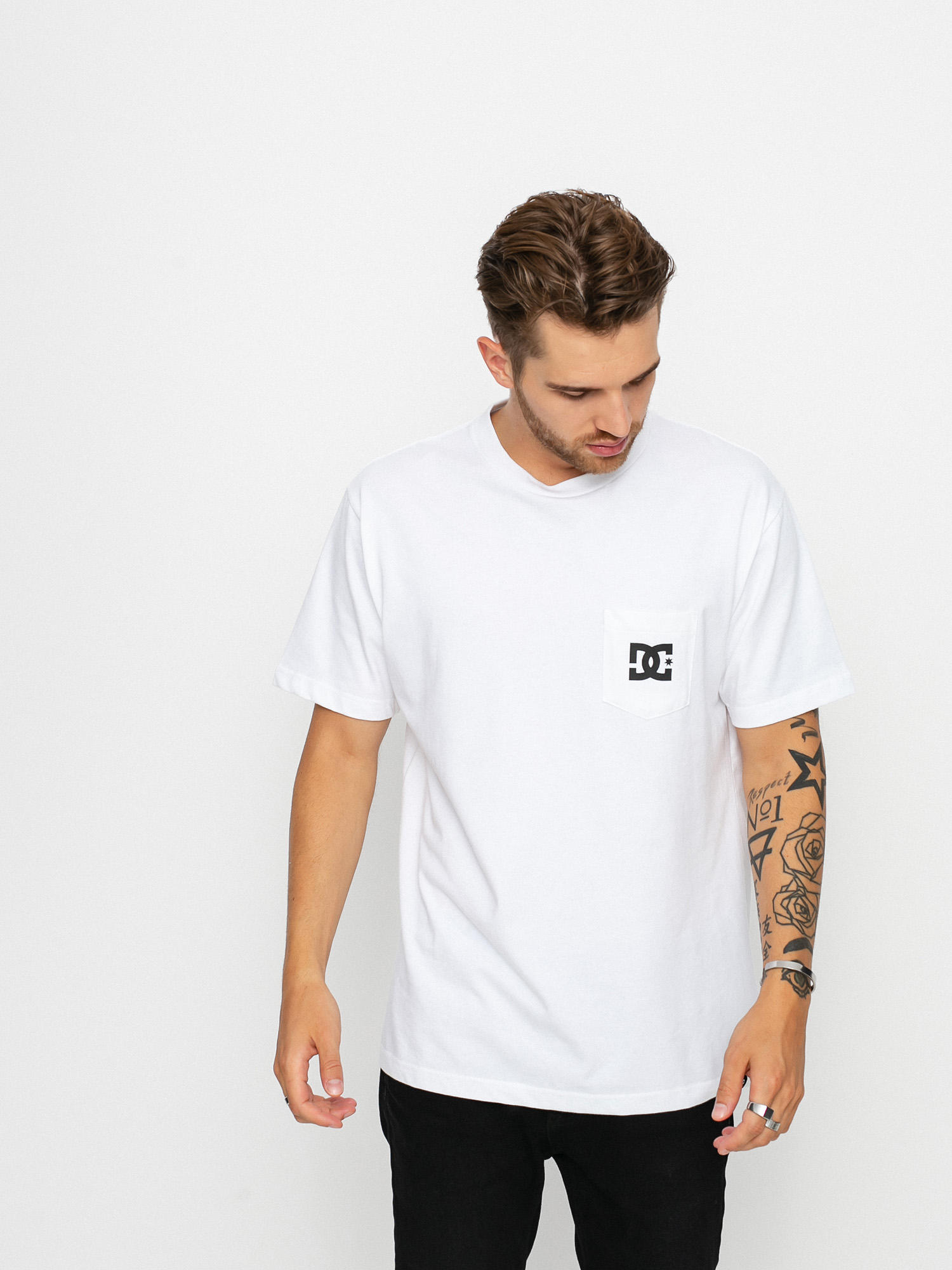 Tricou DC Star Pocket (white)