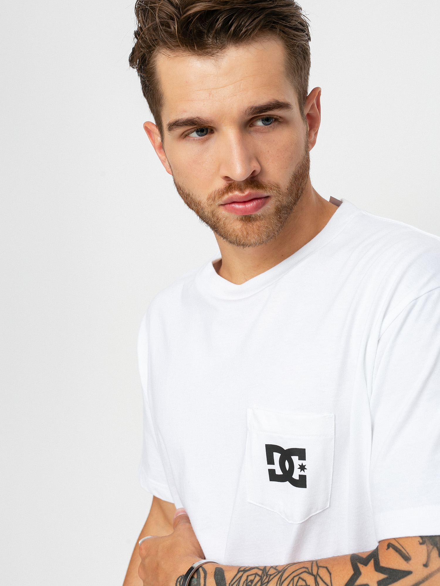 Tricou DC Star Pocket (white)