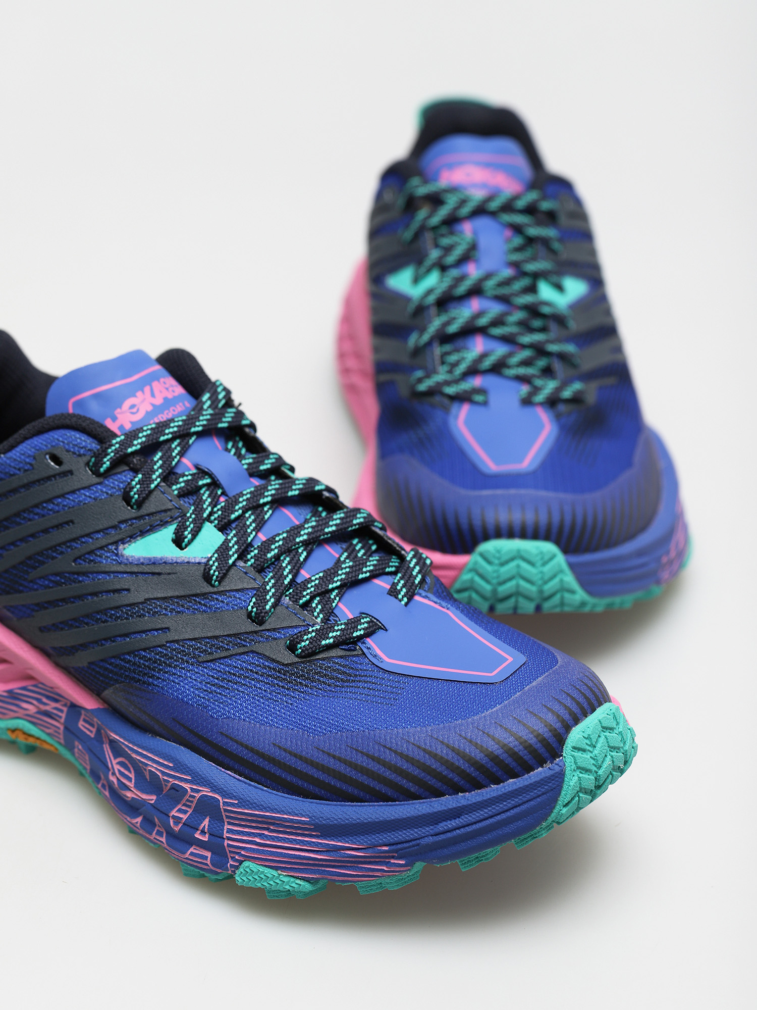 Pantofi Hoka One One Speedgoat 4 Wmn (dazzling blue/phlox pink)