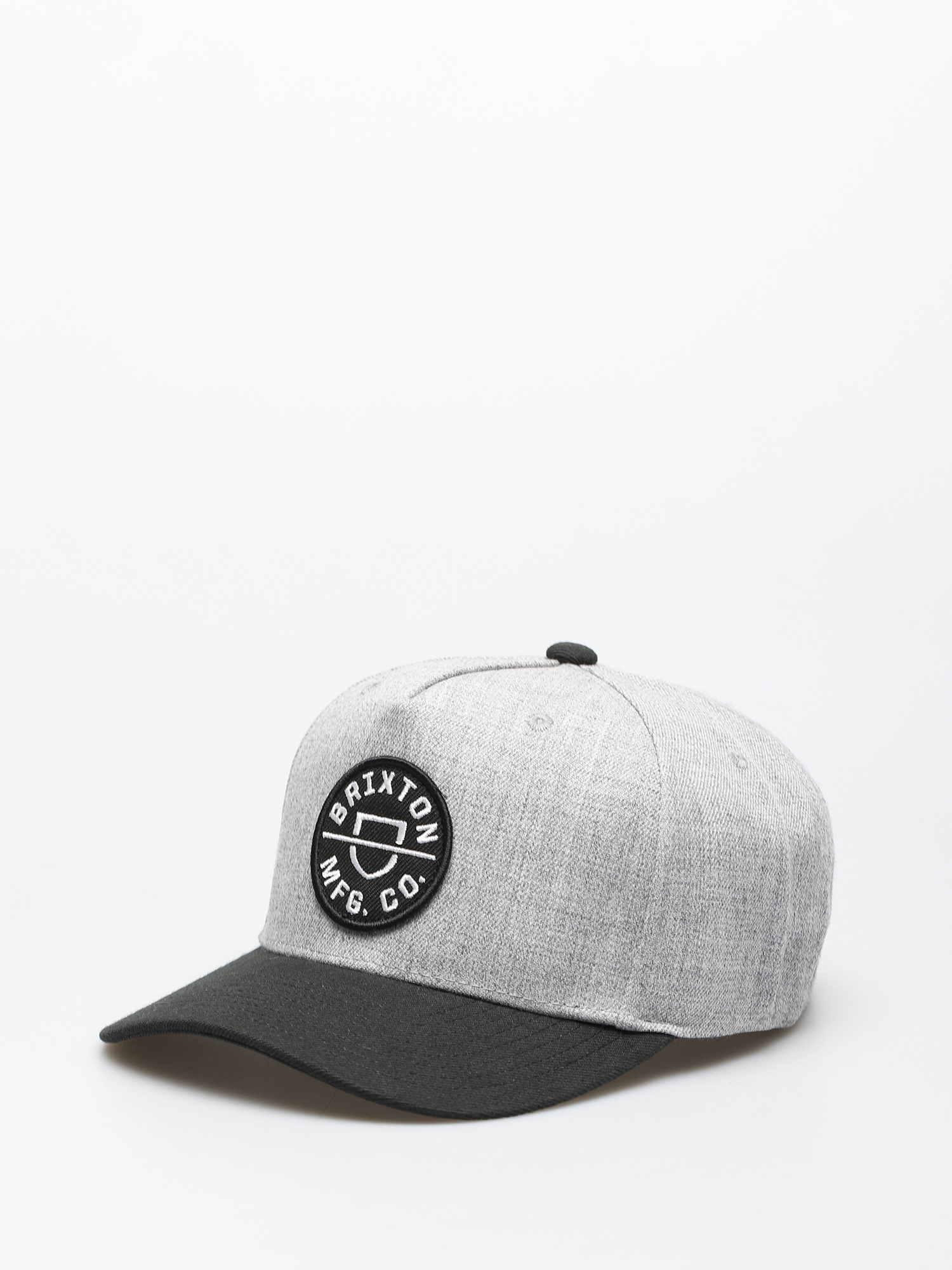 Șapcă Brixton Crest C Mp Snapback (heather grey/black)