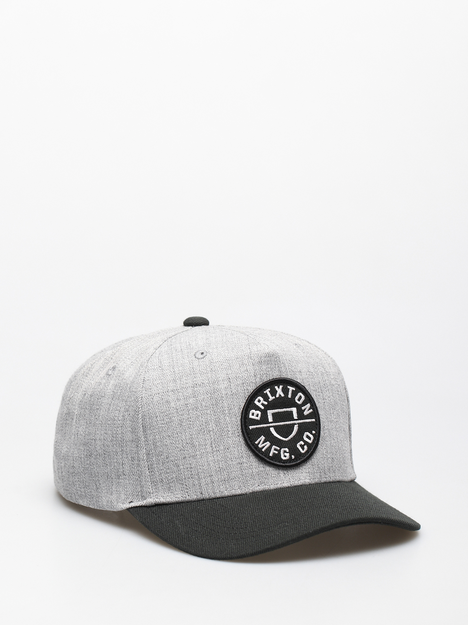 Șapcă Brixton Crest C Mp Snapback (heather grey/black)