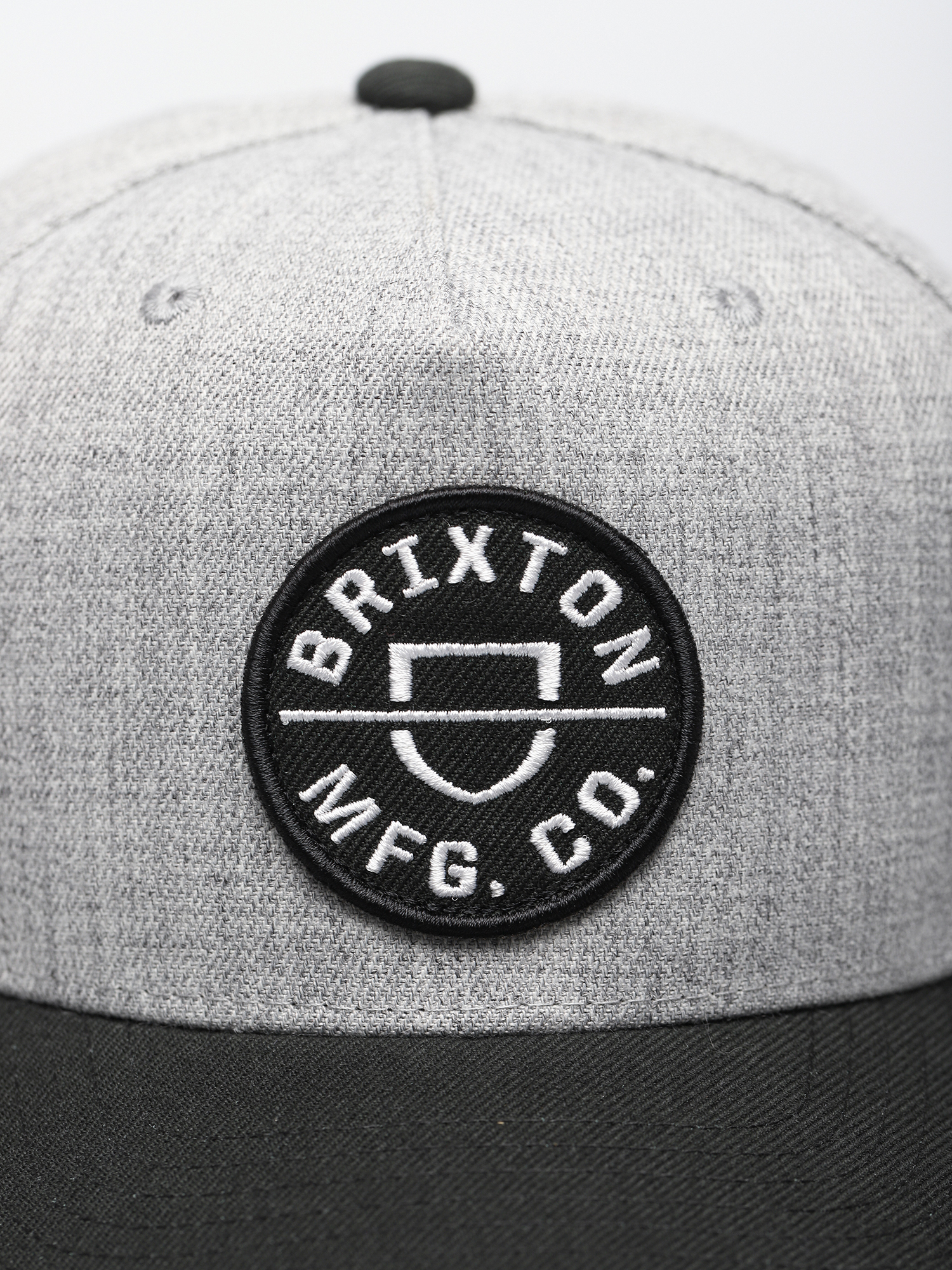 Șapcă Brixton Crest C Mp Snapback (heather grey/black)