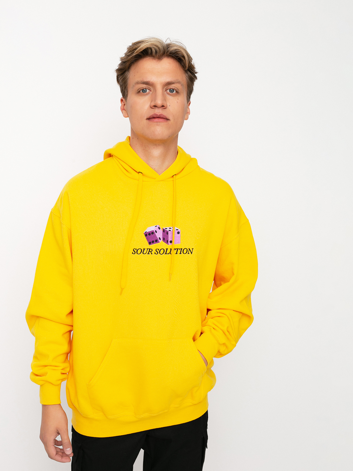 Hanorac cu glugă Sour Solution Dice HD (yellow)