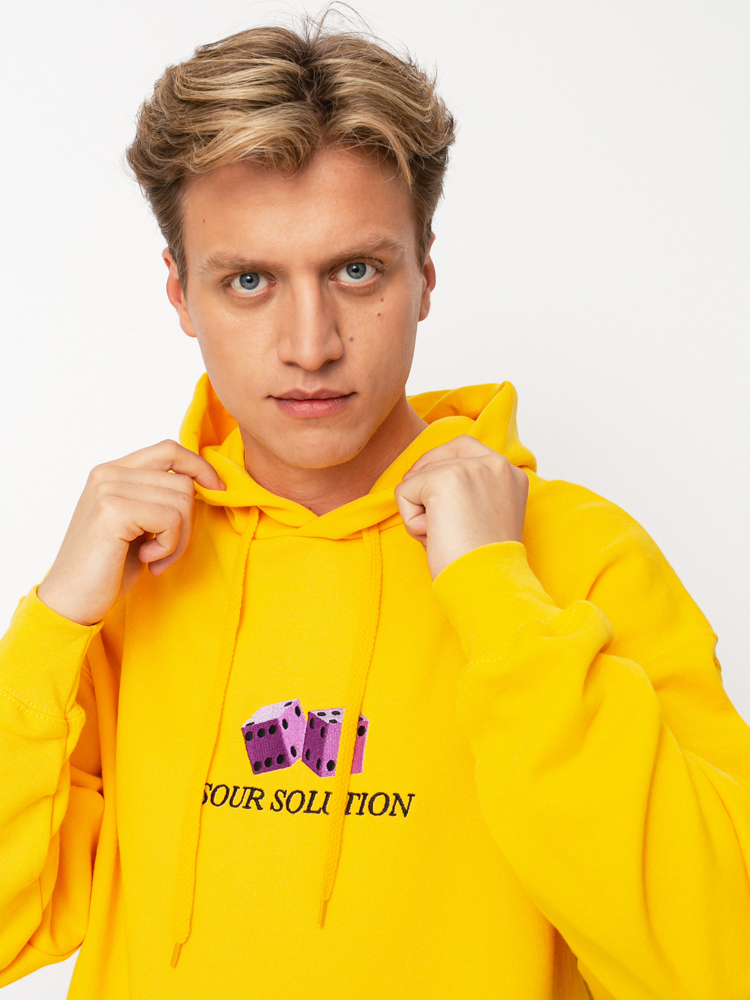 Hanorac cu glugă Sour Solution Dice HD (yellow)