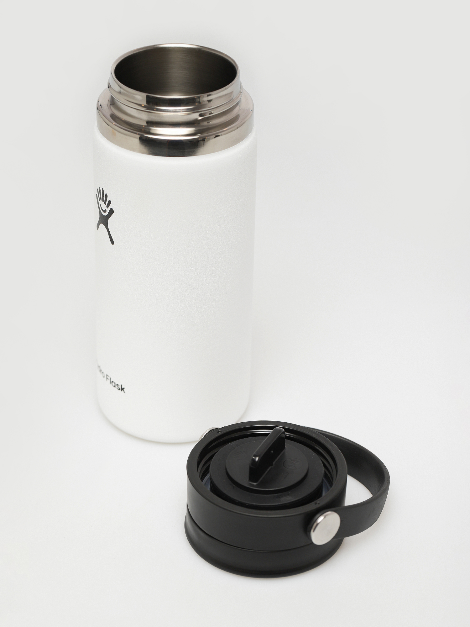 Ceașcă Hydro Flask Butelka Wide Mouth Flex Slip Lid 473ml (white)