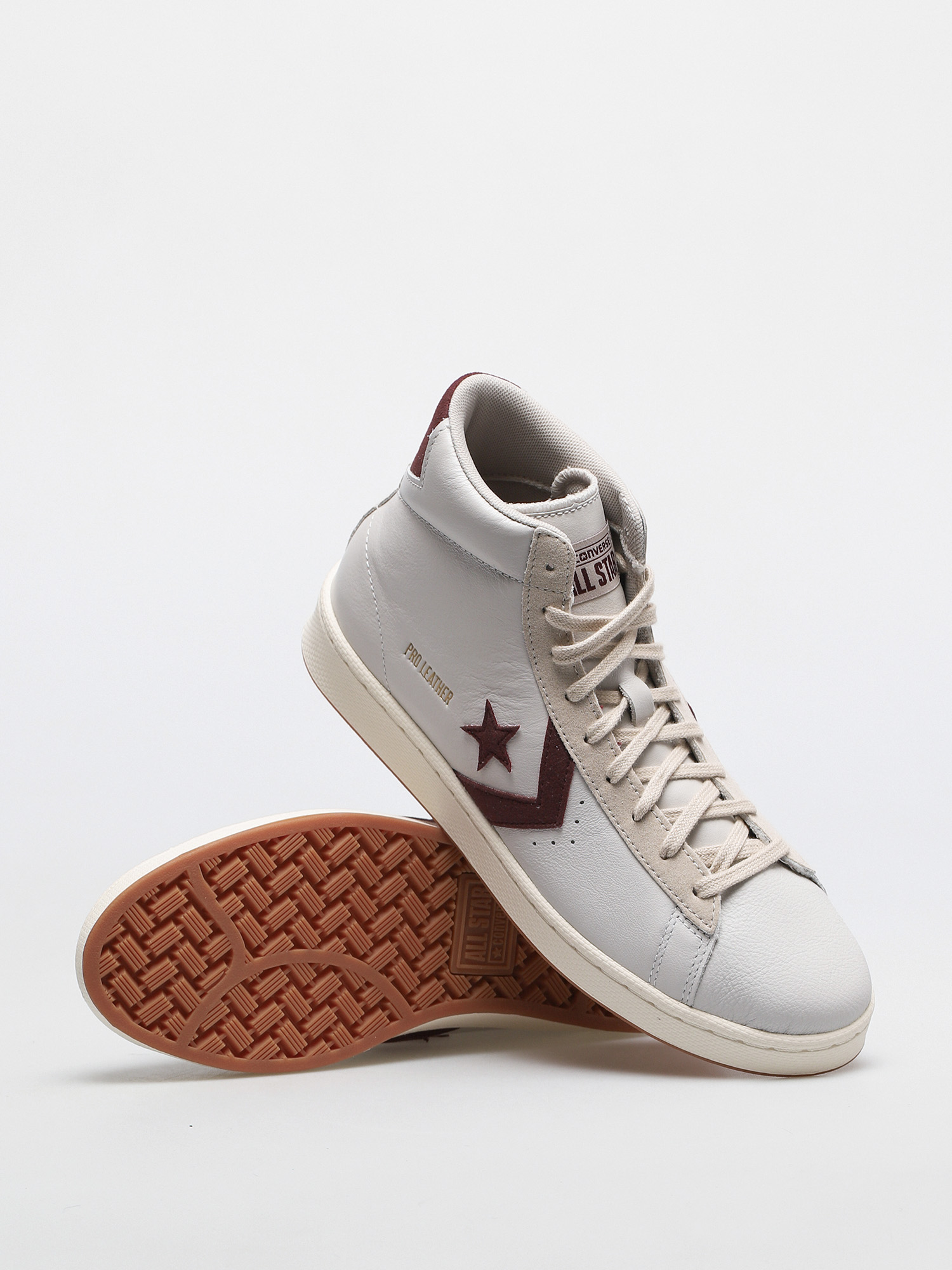 Pantofi Converse Pro Leather Gold Standard (white/maroon)