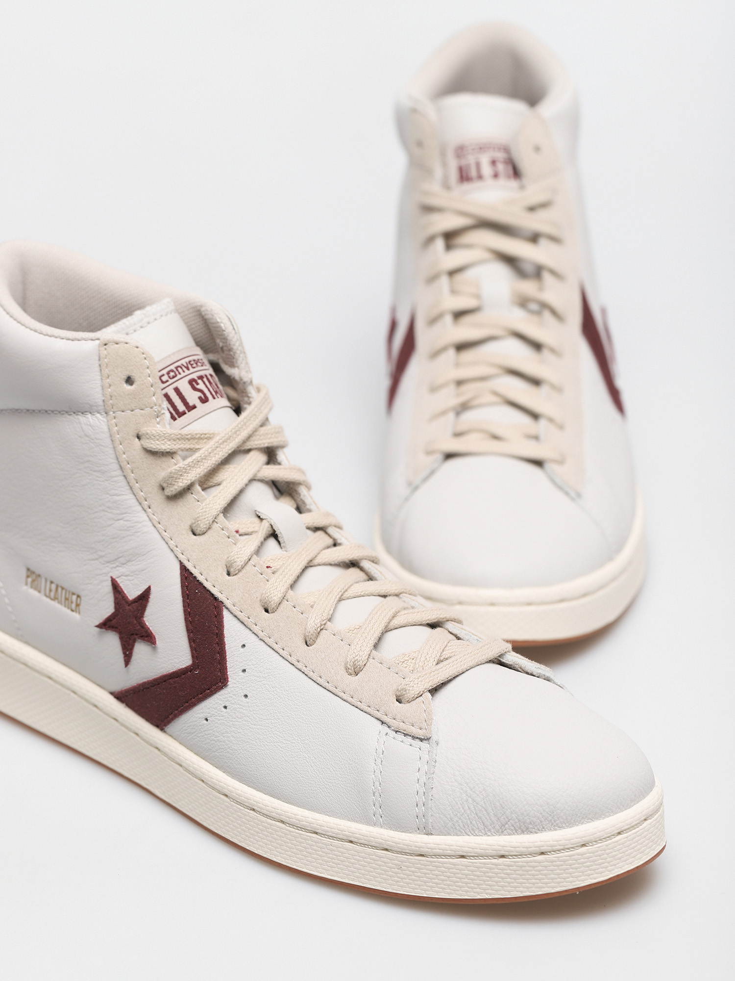 Pantofi Converse Pro Leather Gold Standard (white/maroon)