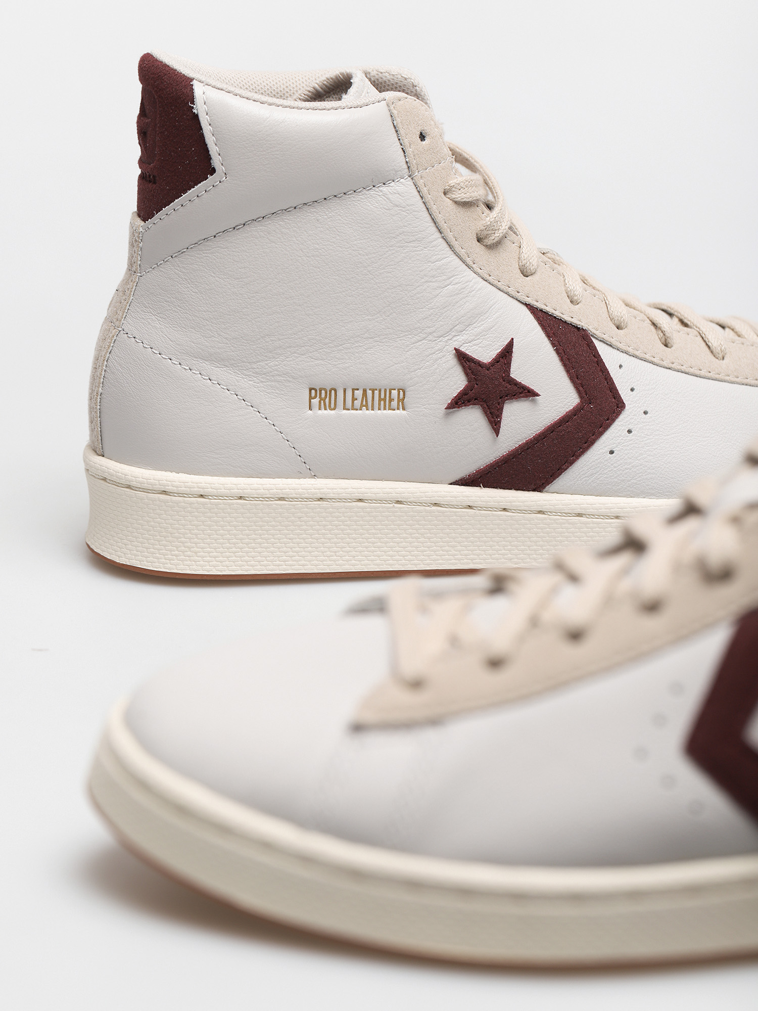 Pantofi Converse Pro Leather Gold Standard (white/maroon)