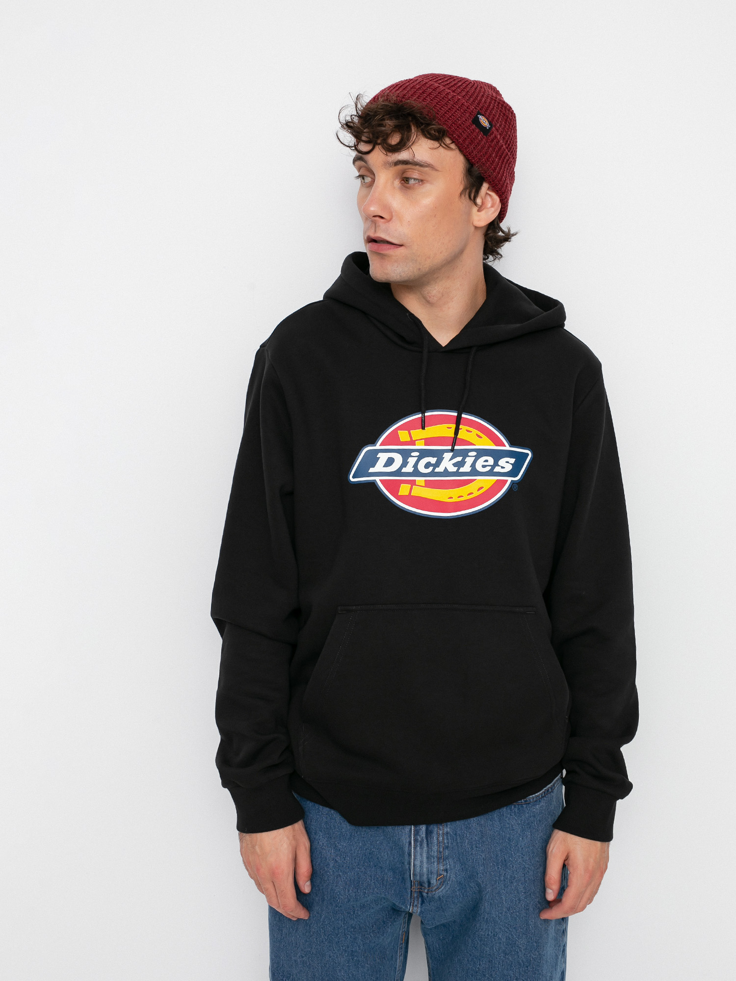 Hanorac cu glugă Dickies Icon Logo HD (black)