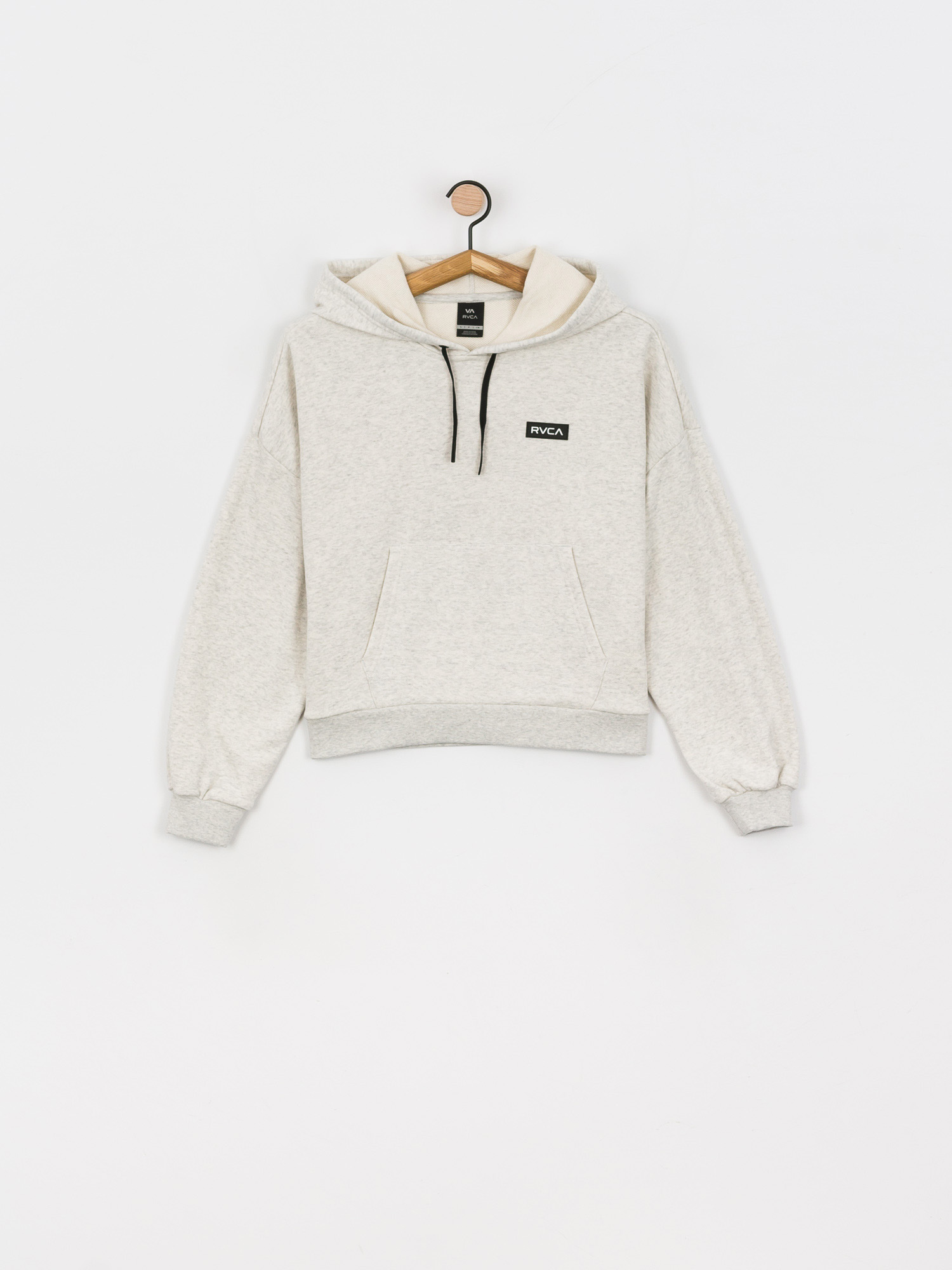 Hanorac cu glugă RVCA Va Essential HD (snow marle)