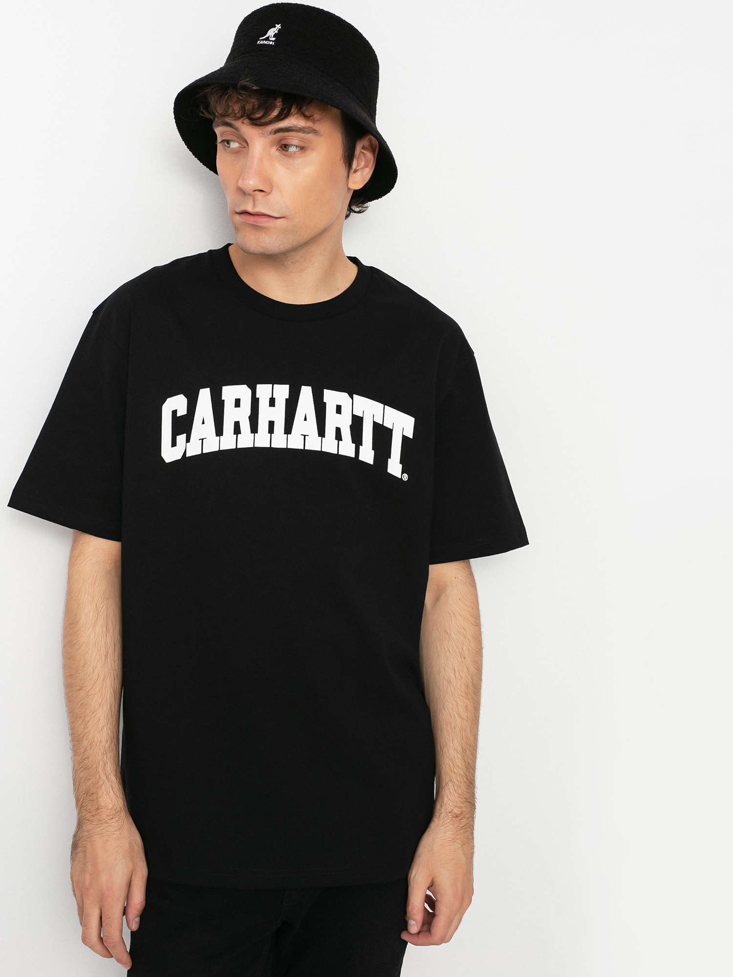 Tricou Carhartt WIP University (black/white)