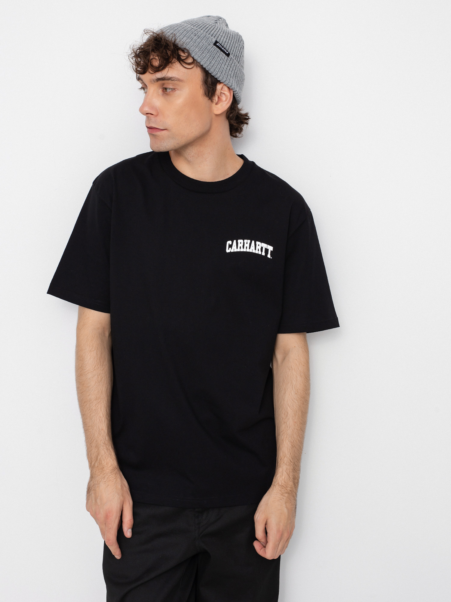 Tricou Carhartt WIP University Script (black/white)