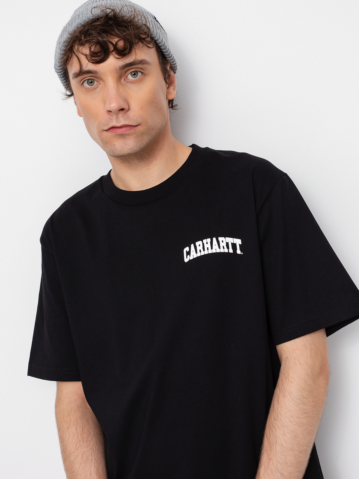 Tricou Carhartt WIP University Script (black/white)