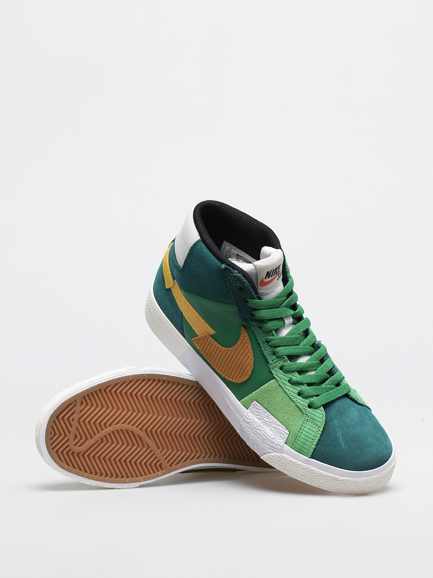 Pantofi Nike SB Zoom Blazer Mid Premium (aloe verde/university gold rainforest)