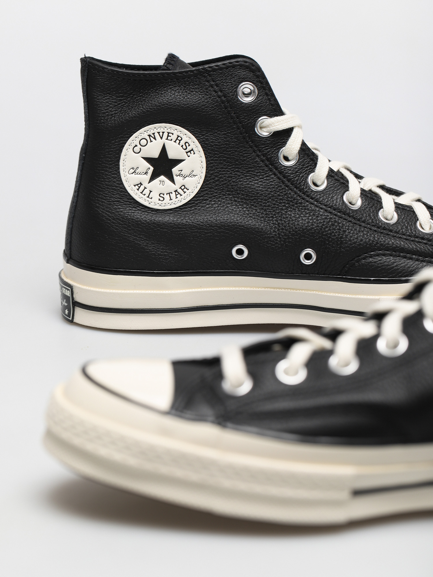 Teniși Converse Chuck 70 Hi Leather (black)