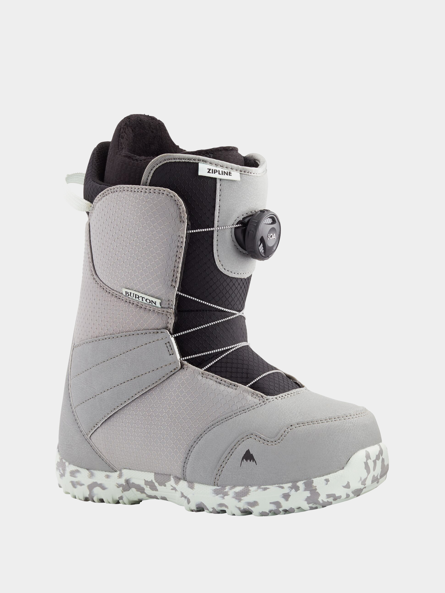 u00cencu0103lu021bu0103minte pentru snowboard Burton Zipline Boa JR (gray/neo mint)
