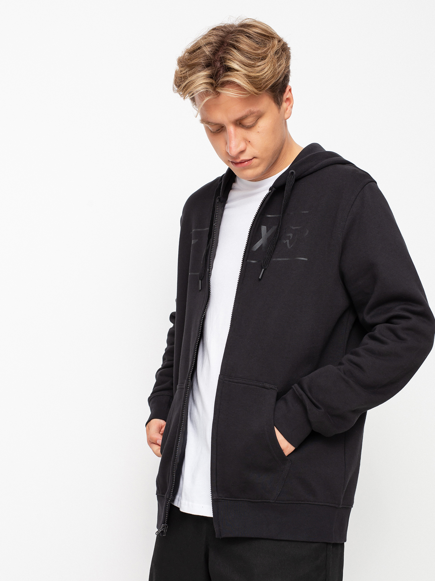 Hanorac cu glugă Fox Pinnacle ZHD (blk/blk)