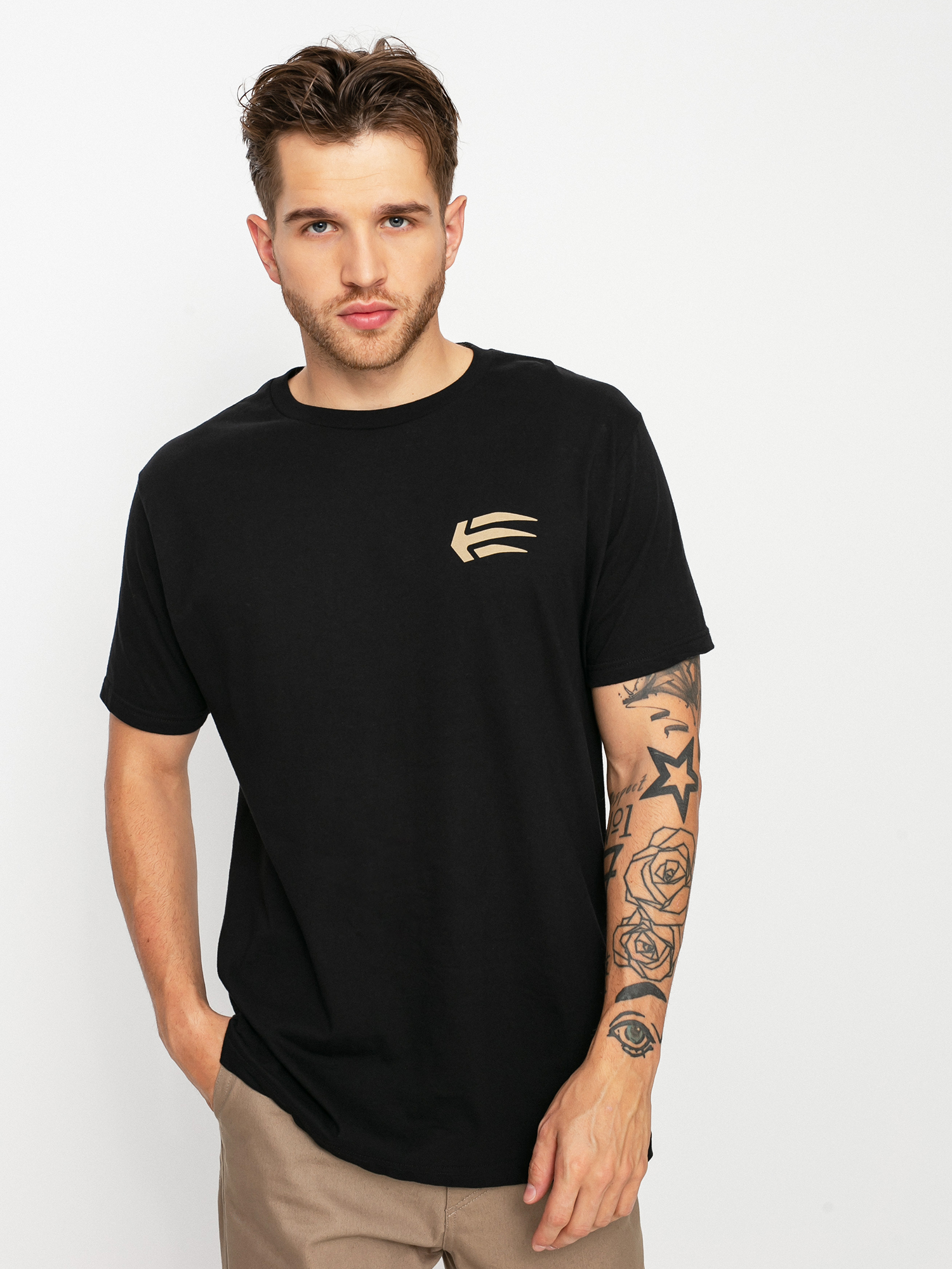 Tricou Etnies Joslin (black/tan)