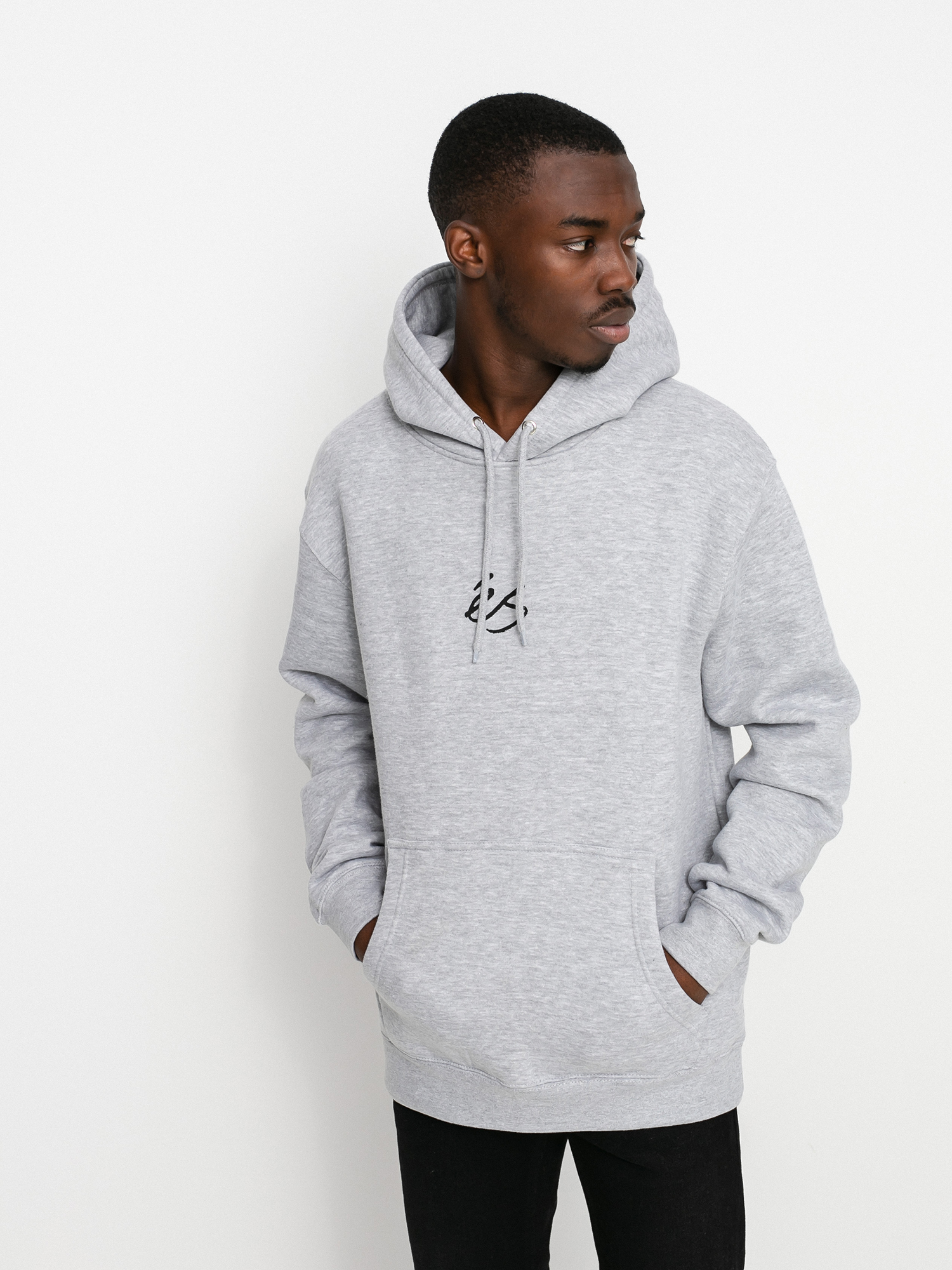 Hanorac cu glugă eS Mini Script HD (grey/heather)