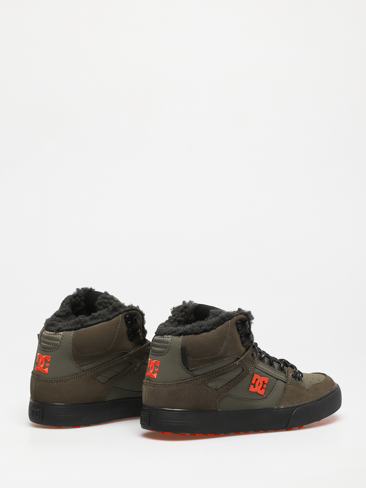 Pantofi DC Pure High Top Wc Wnt (dusty olive/orange)