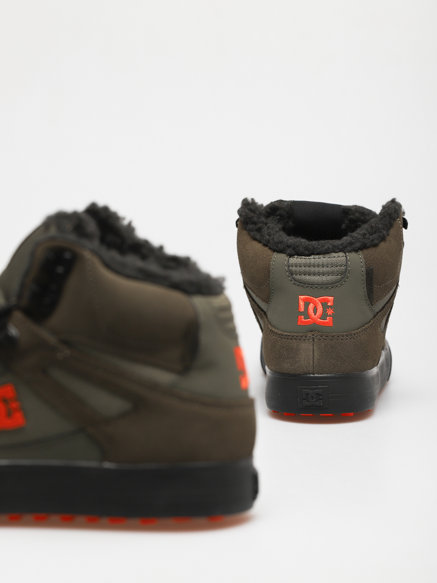 Pantofi DC Pure High Top Wc Wnt (dusty olive/orange)