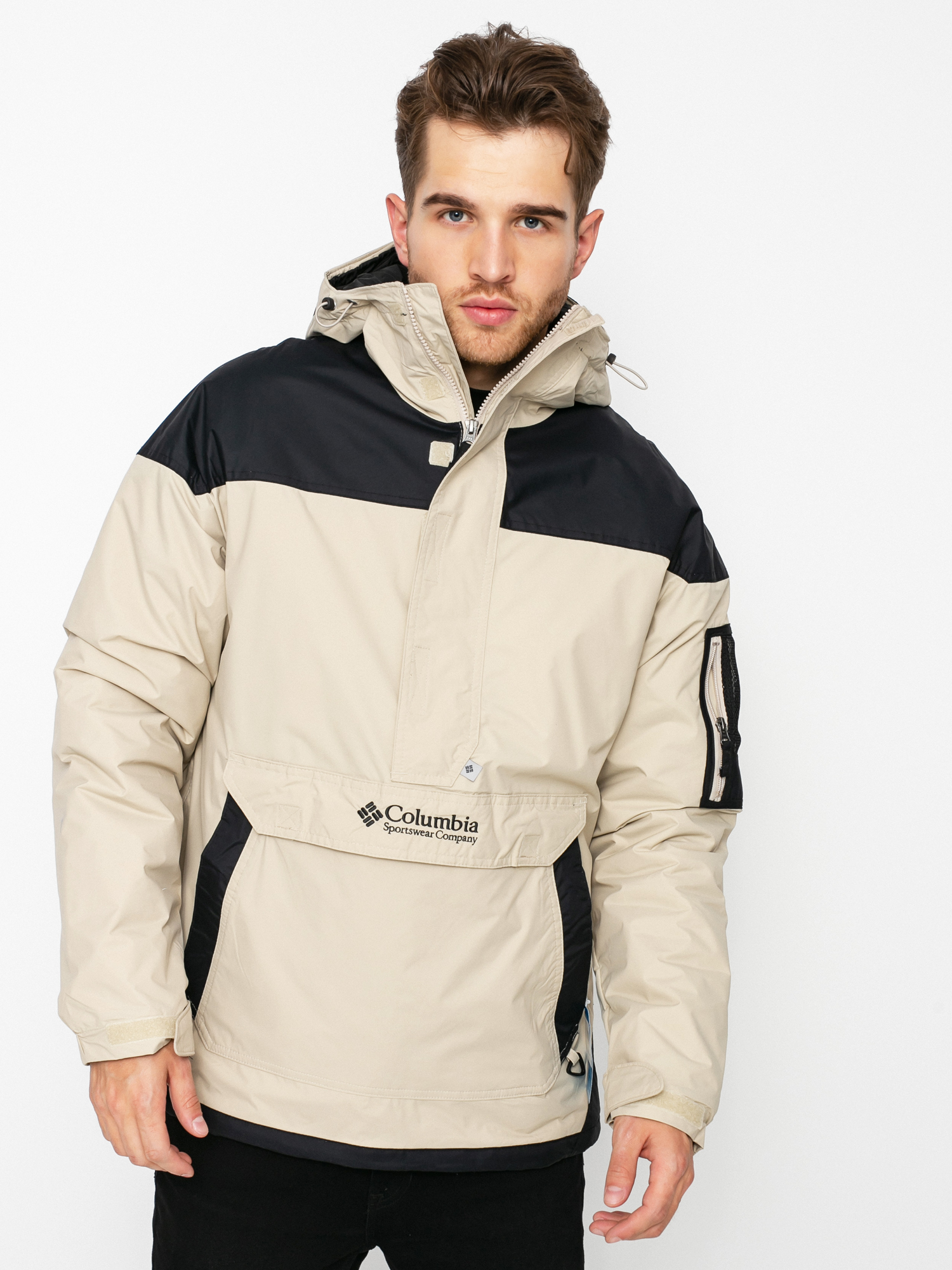 Geacă Columbia Challenger Pullover (ancient fossil/black)