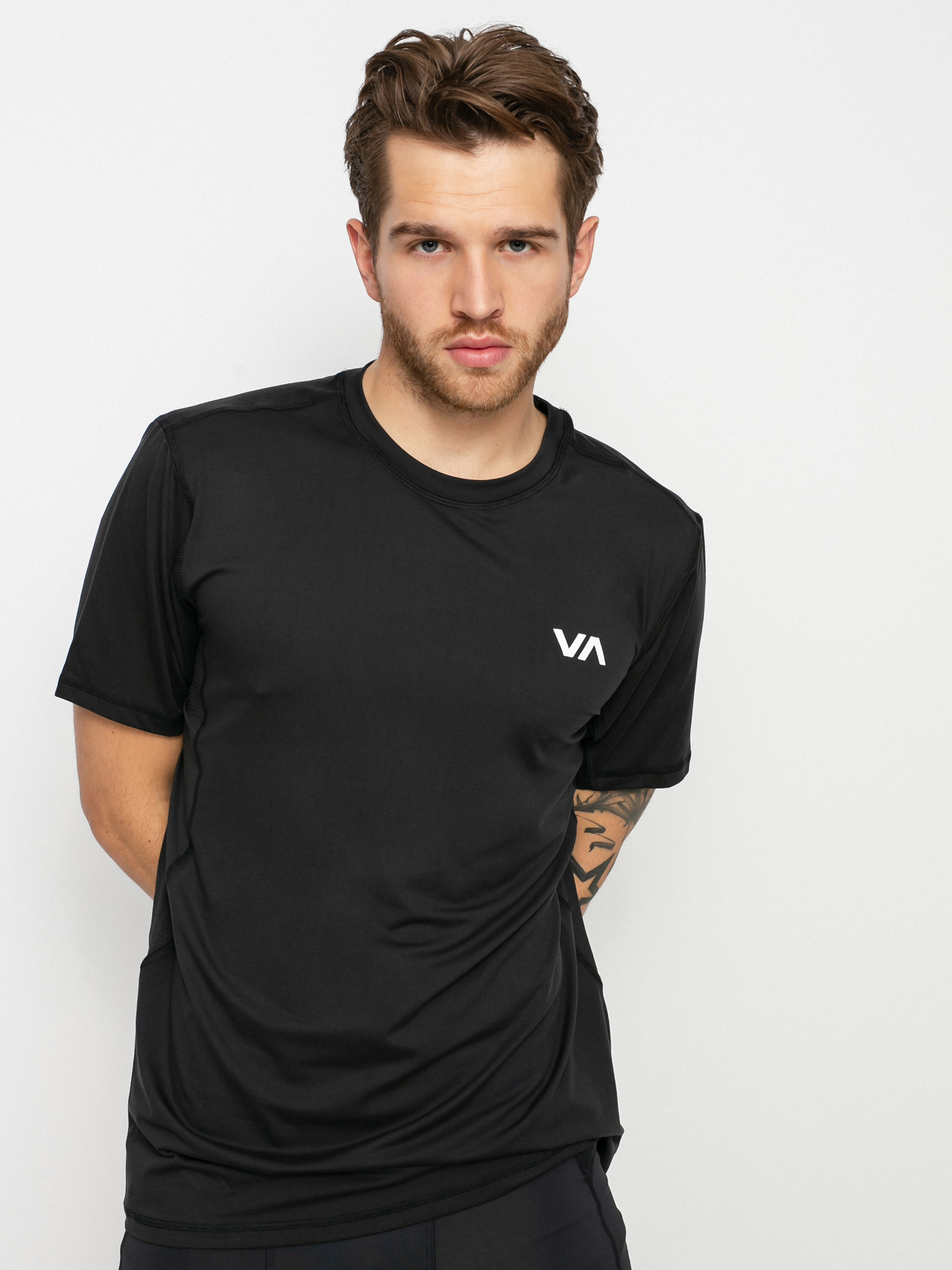 Tricou RVCA Sport Vent Lycra (black)