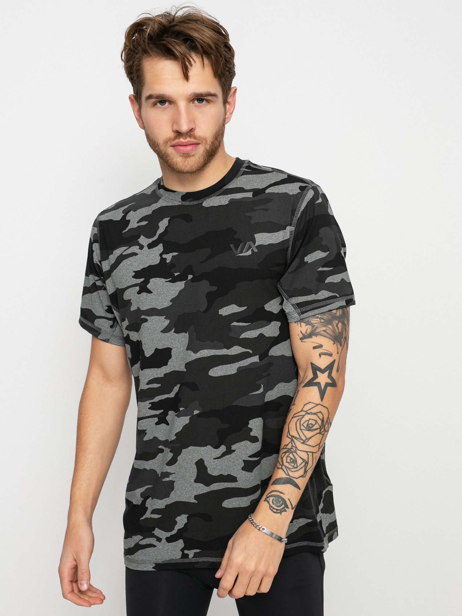 Tricou RVCA Sport Vent Lycra (camo ii)
