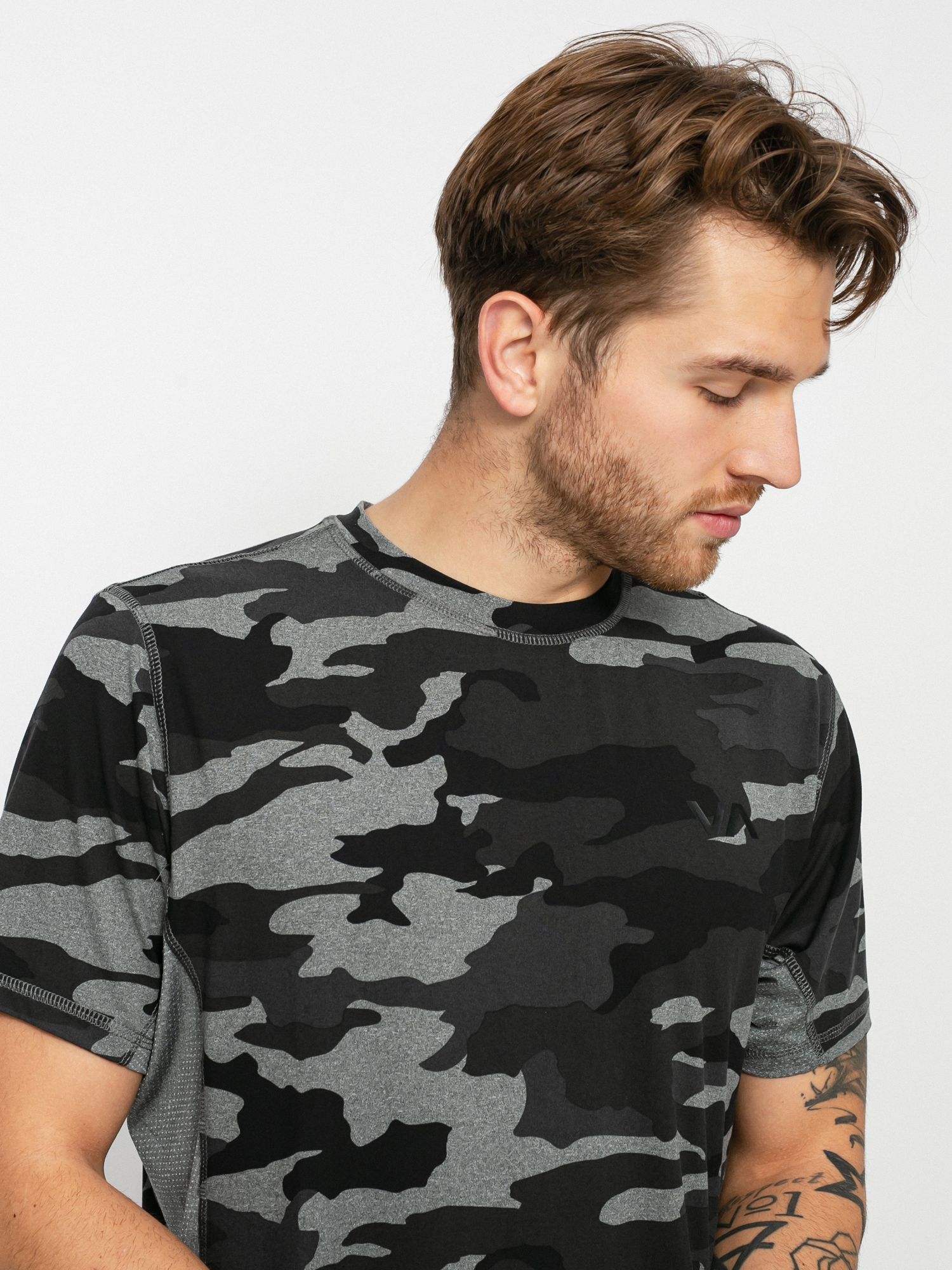 Tricou RVCA Sport Vent Lycra (camo ii)