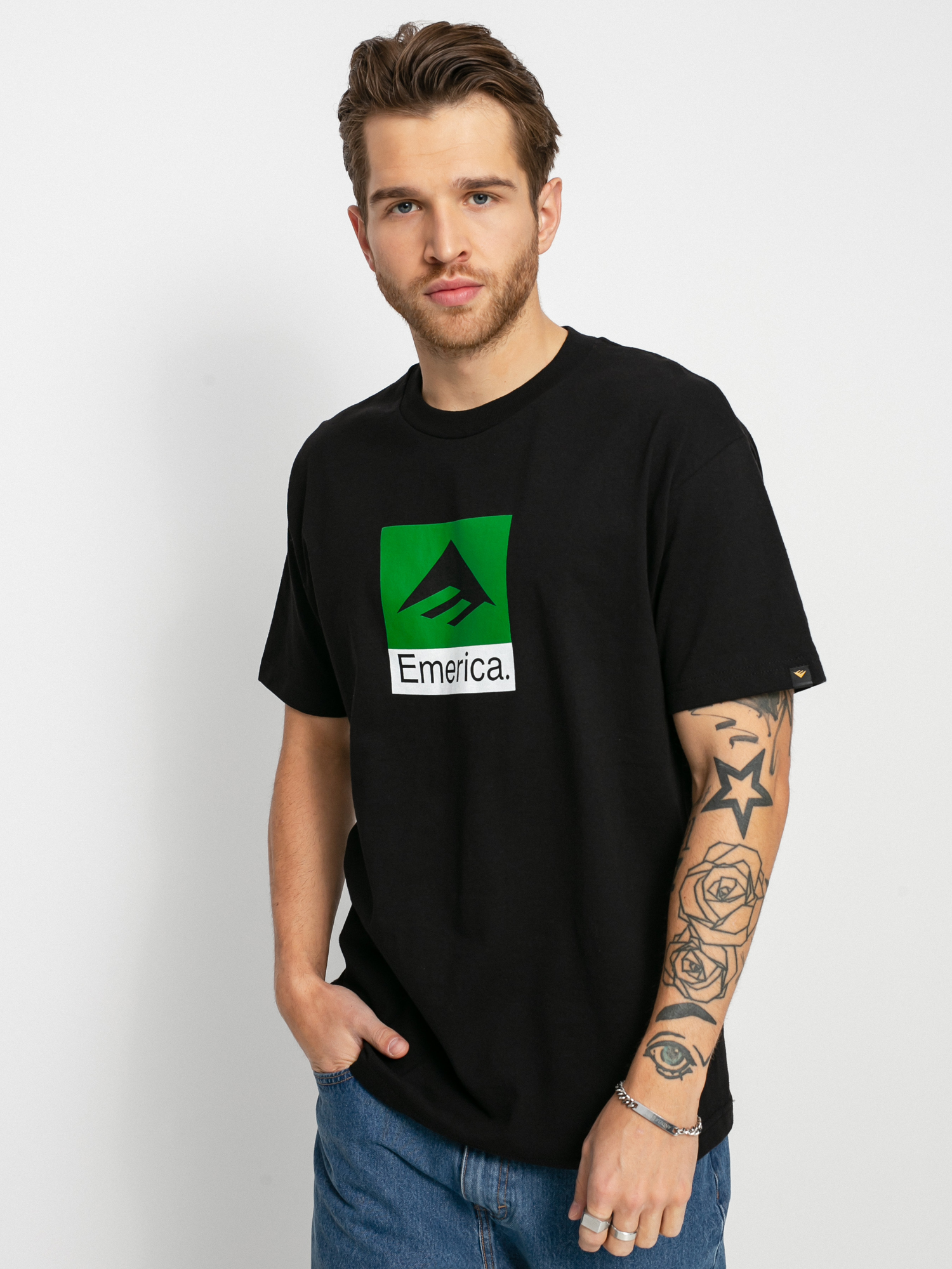 Tricou Emerica Classic Combo (black)